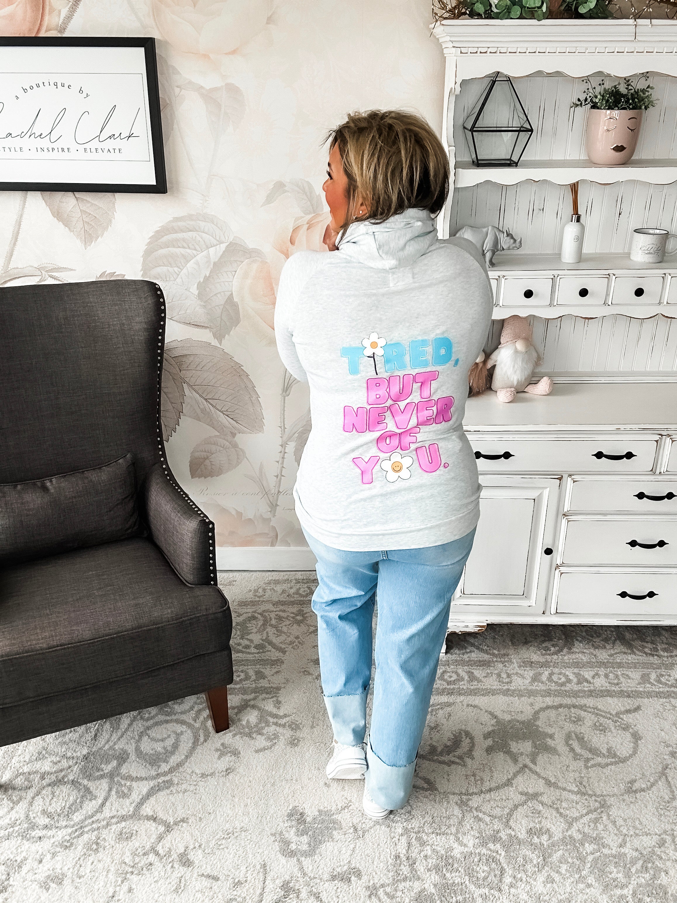 Ampersand Avenue Doublehood™ Sweatshirt - Tired But Never of You
