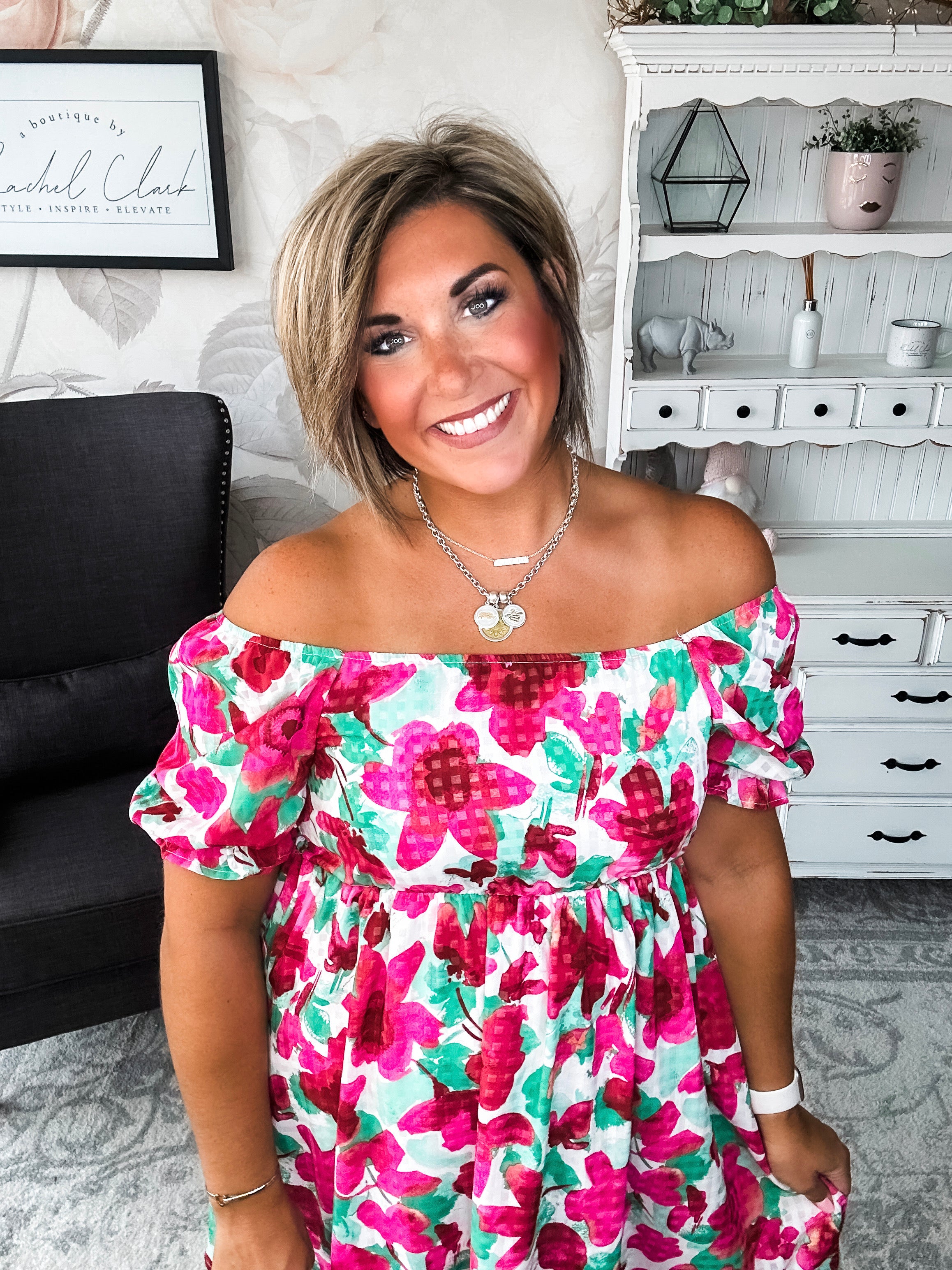 Sunshine on Your Face Floral Dress