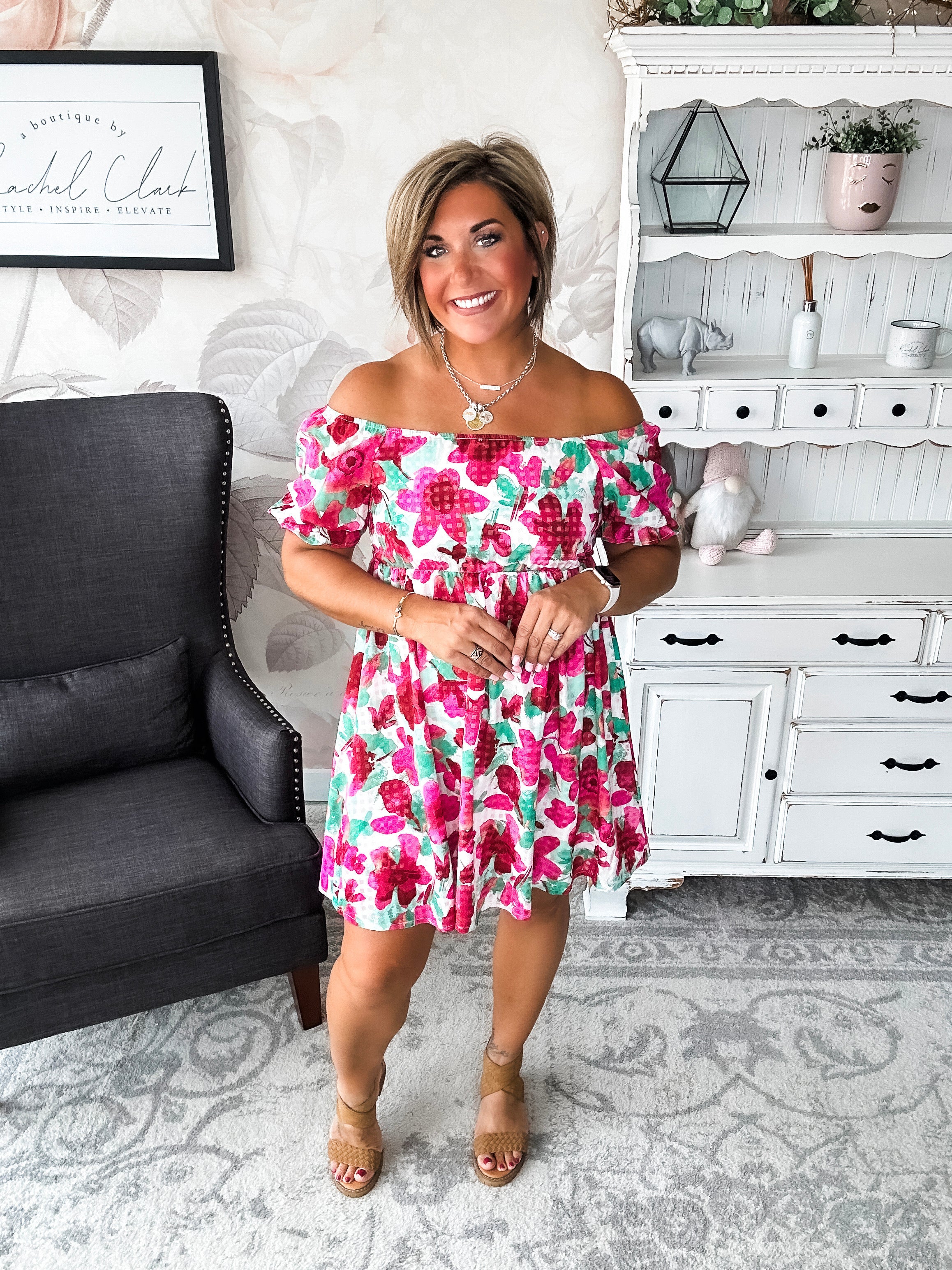 Sunshine on Your Face Floral Dress