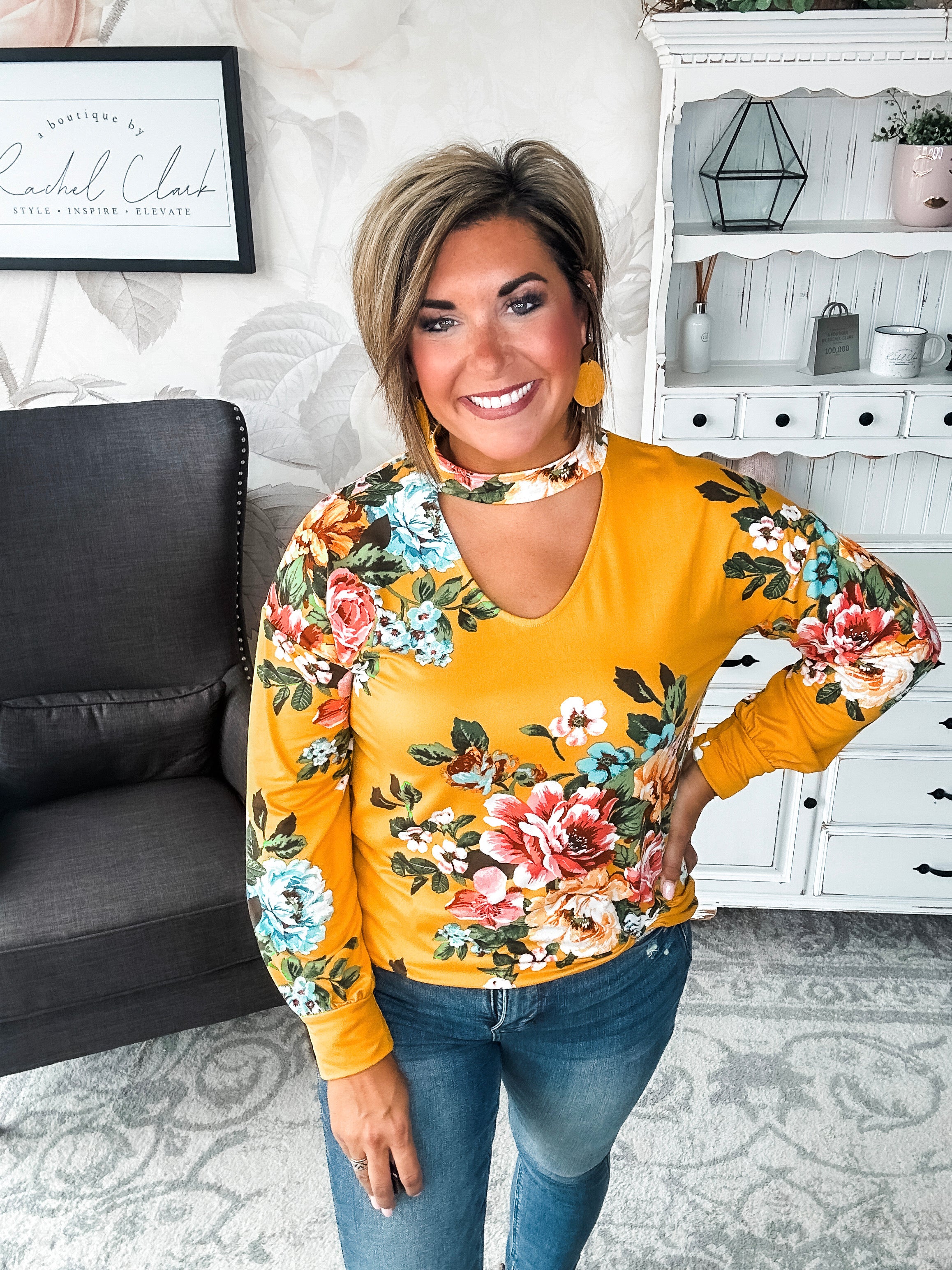 You're Still Number One Floral Top