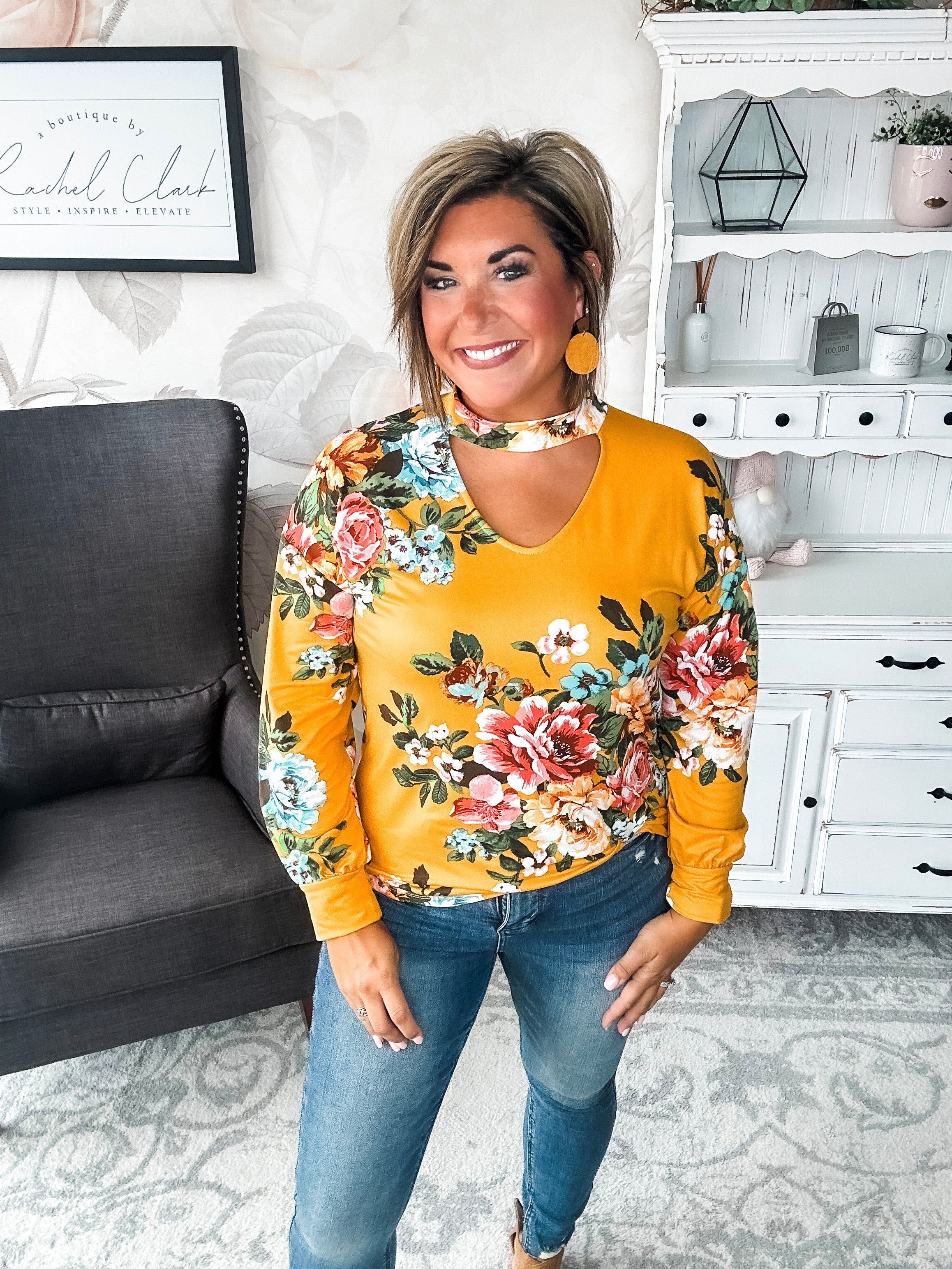 You're Still Number One Floral Top