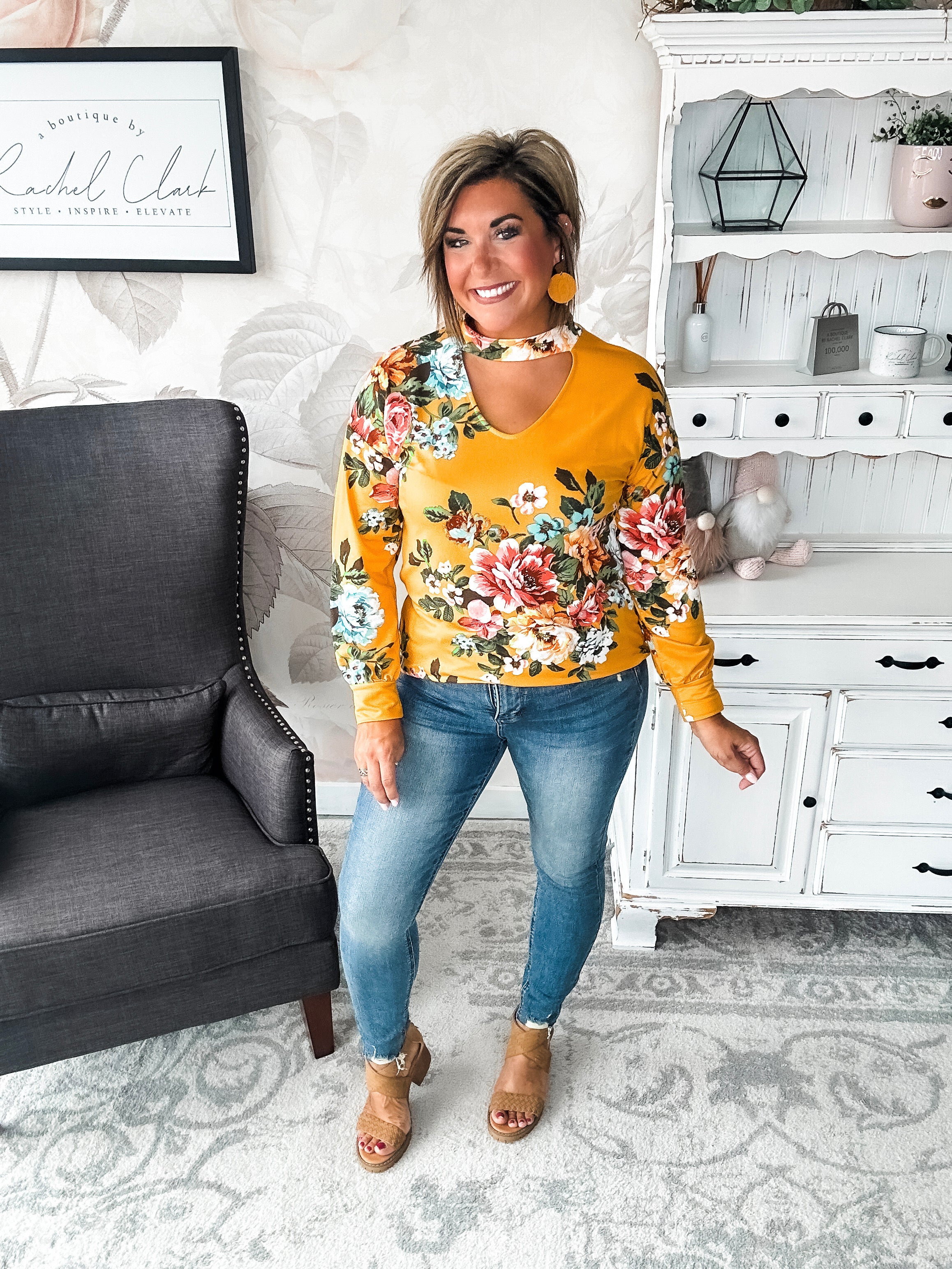 You're Still Number One Floral Top