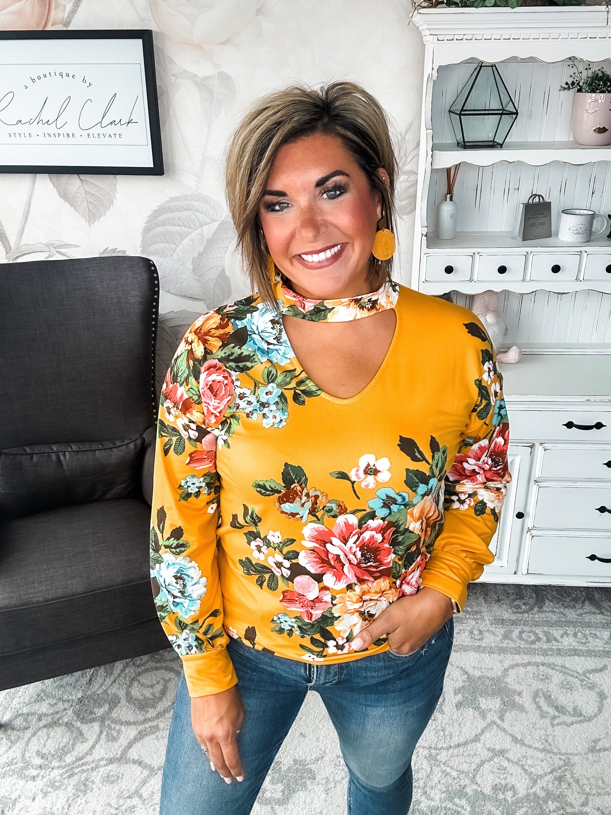 You're Still Number One Floral Top