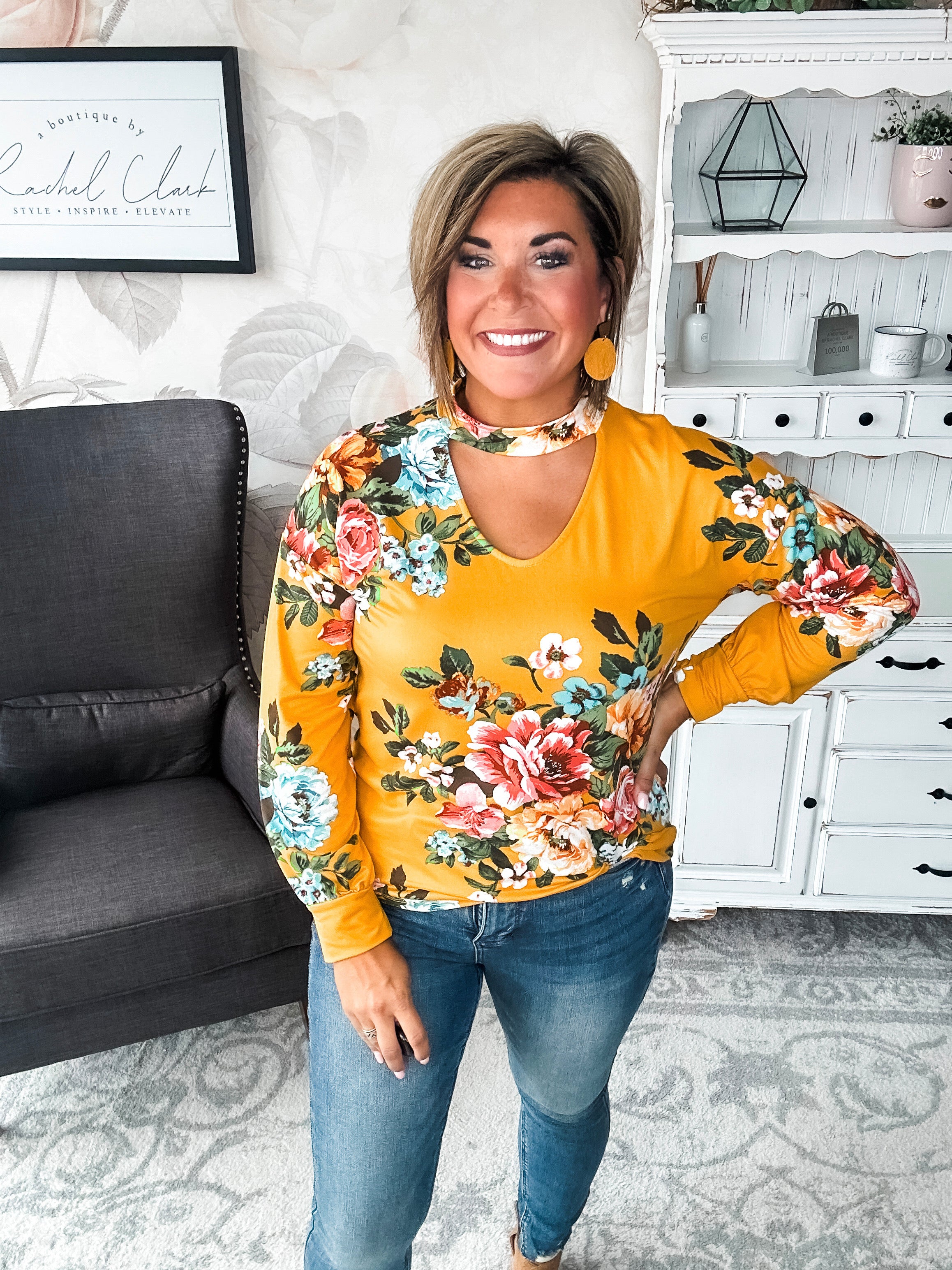 You're Still Number One Floral Top