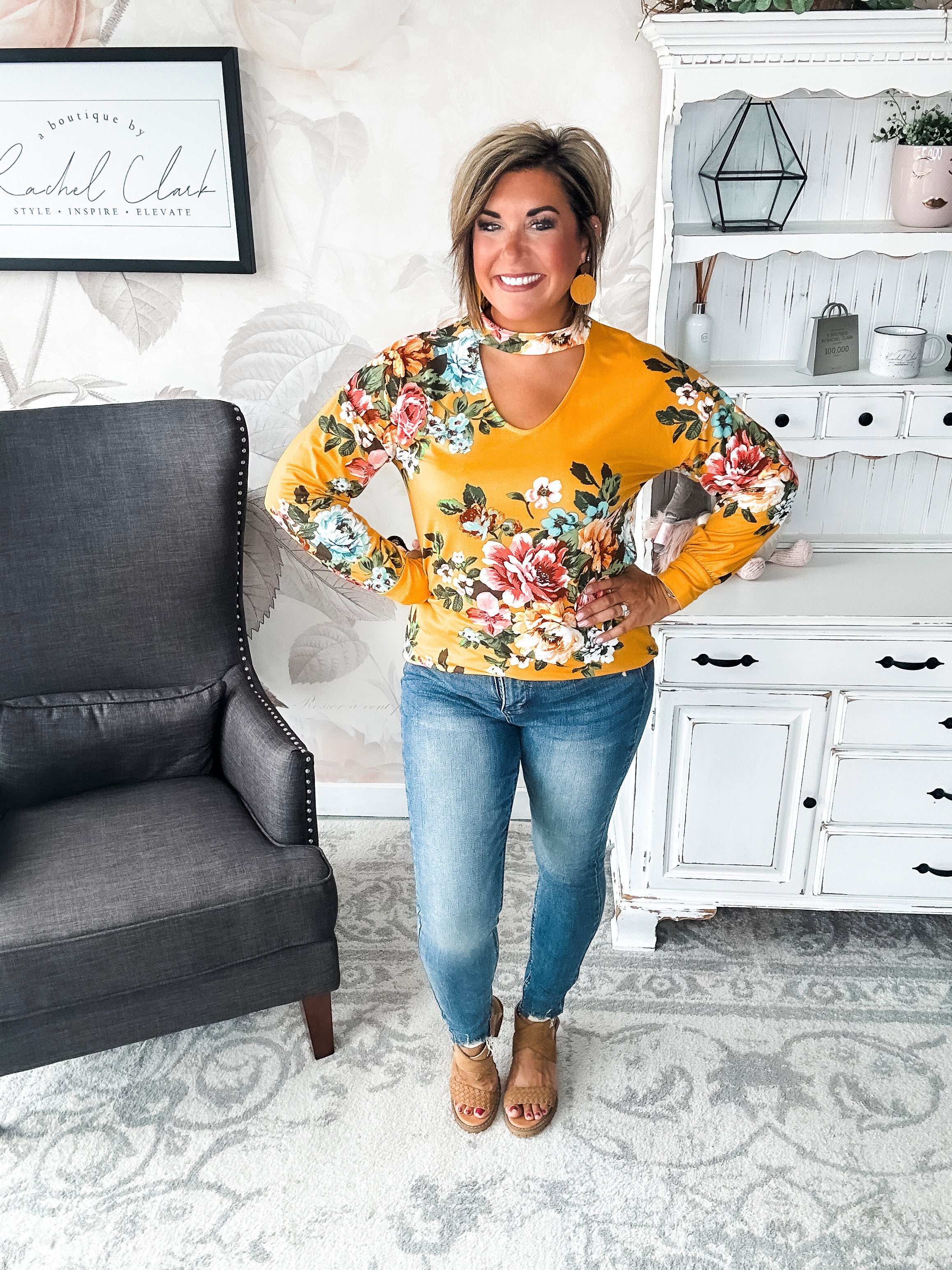 You're Still Number One Floral Top