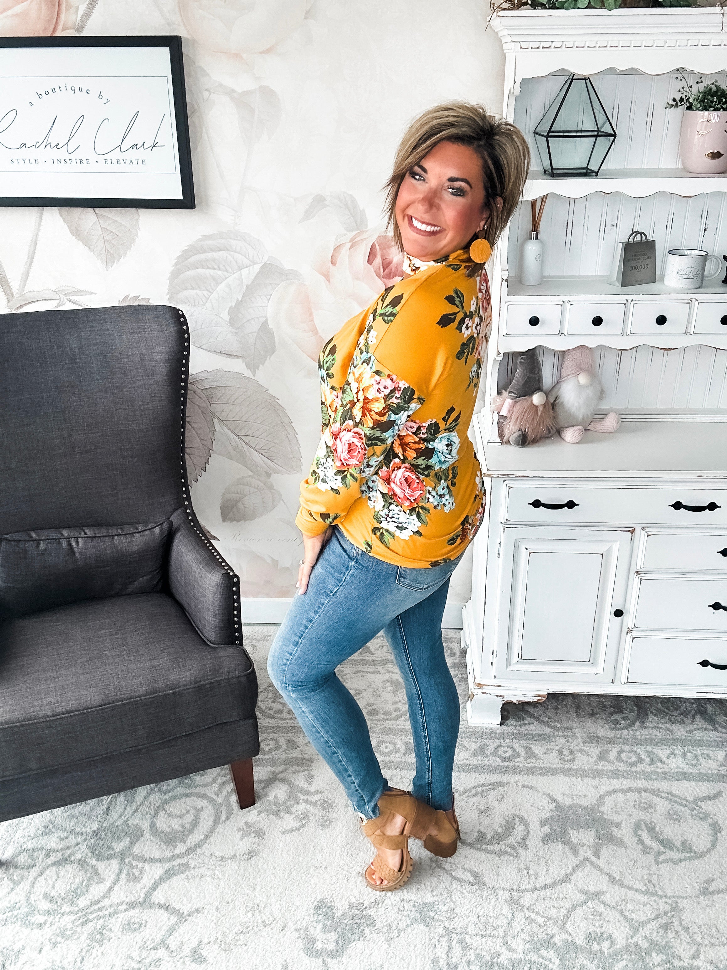 You're Still Number One Floral Top