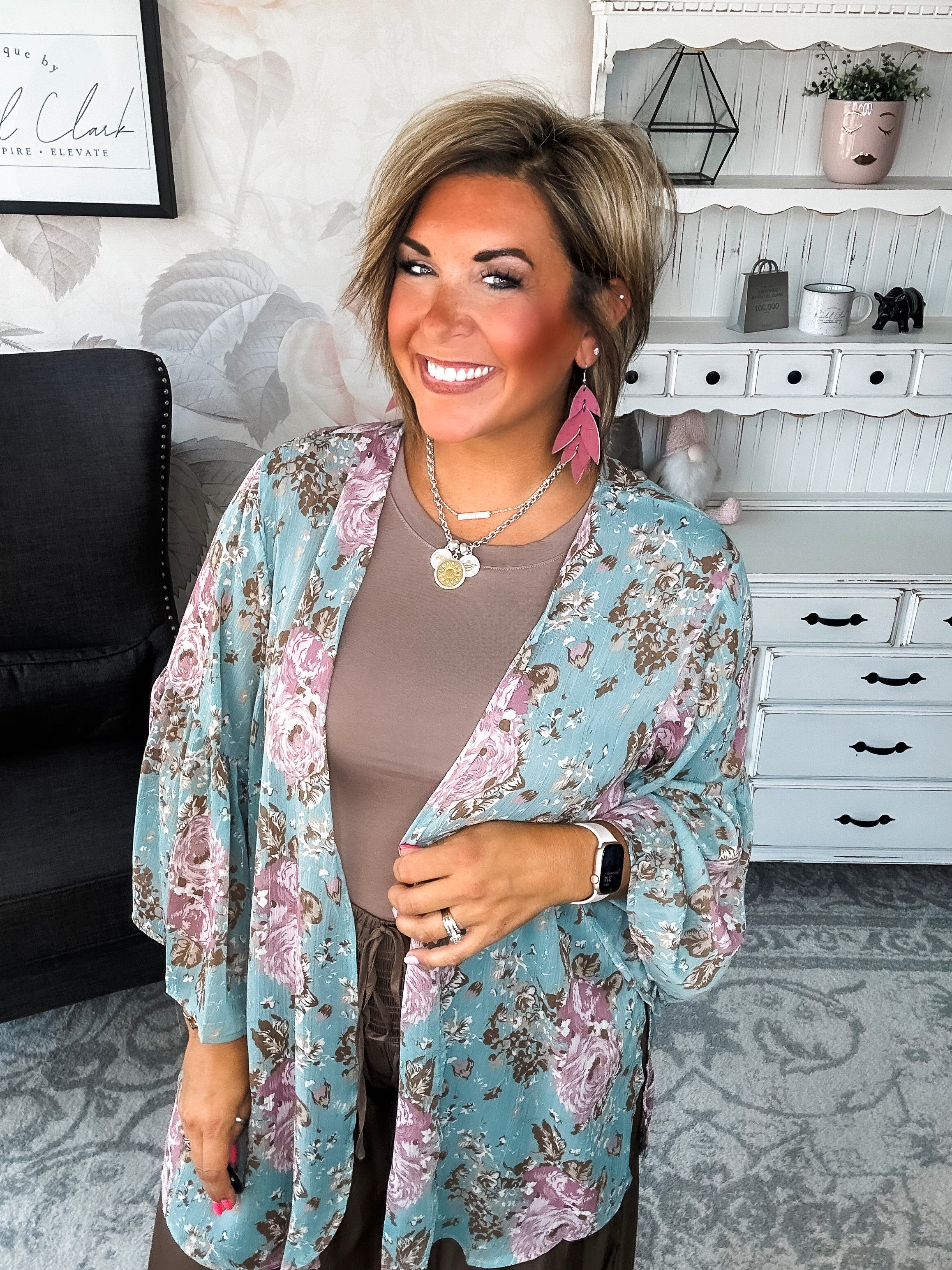 Loving Everyday Floral Kimono