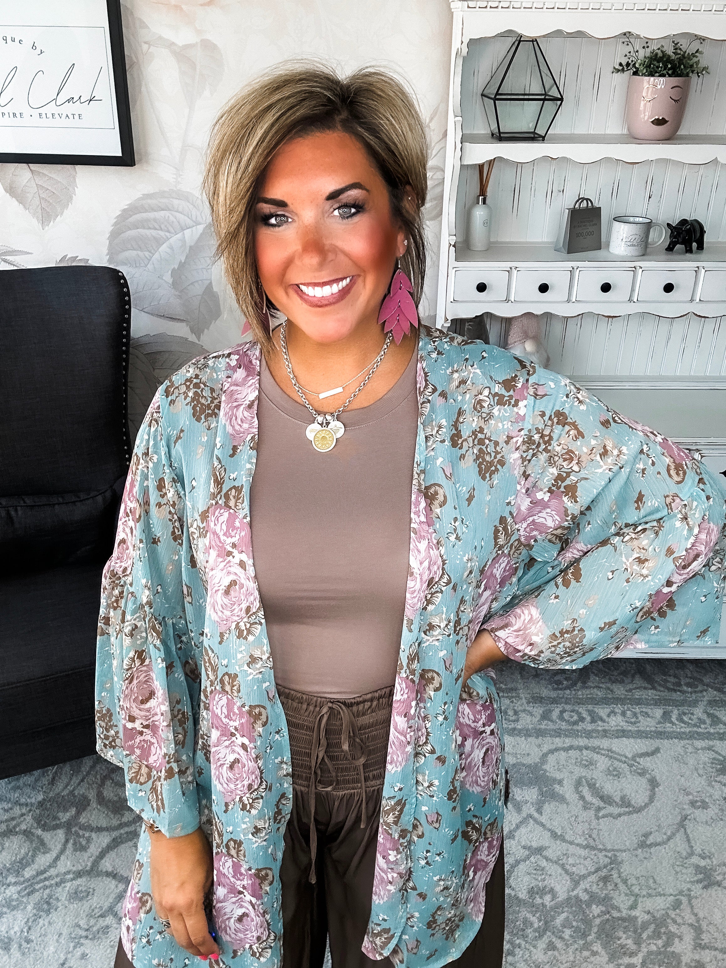 Loving Everyday Floral Kimono