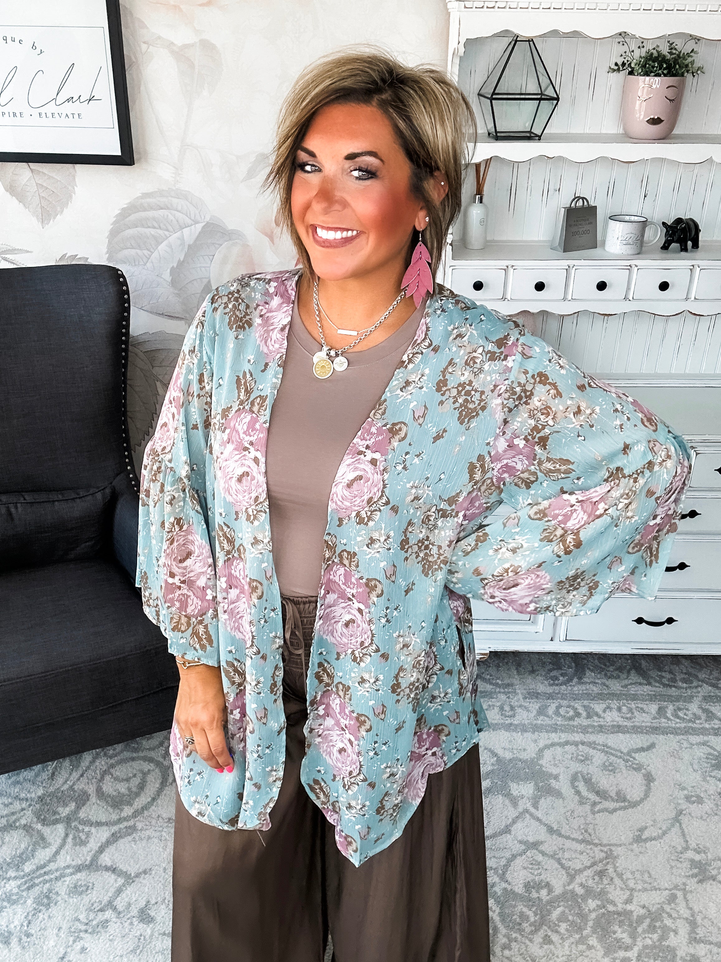 Loving Everyday Floral Kimono