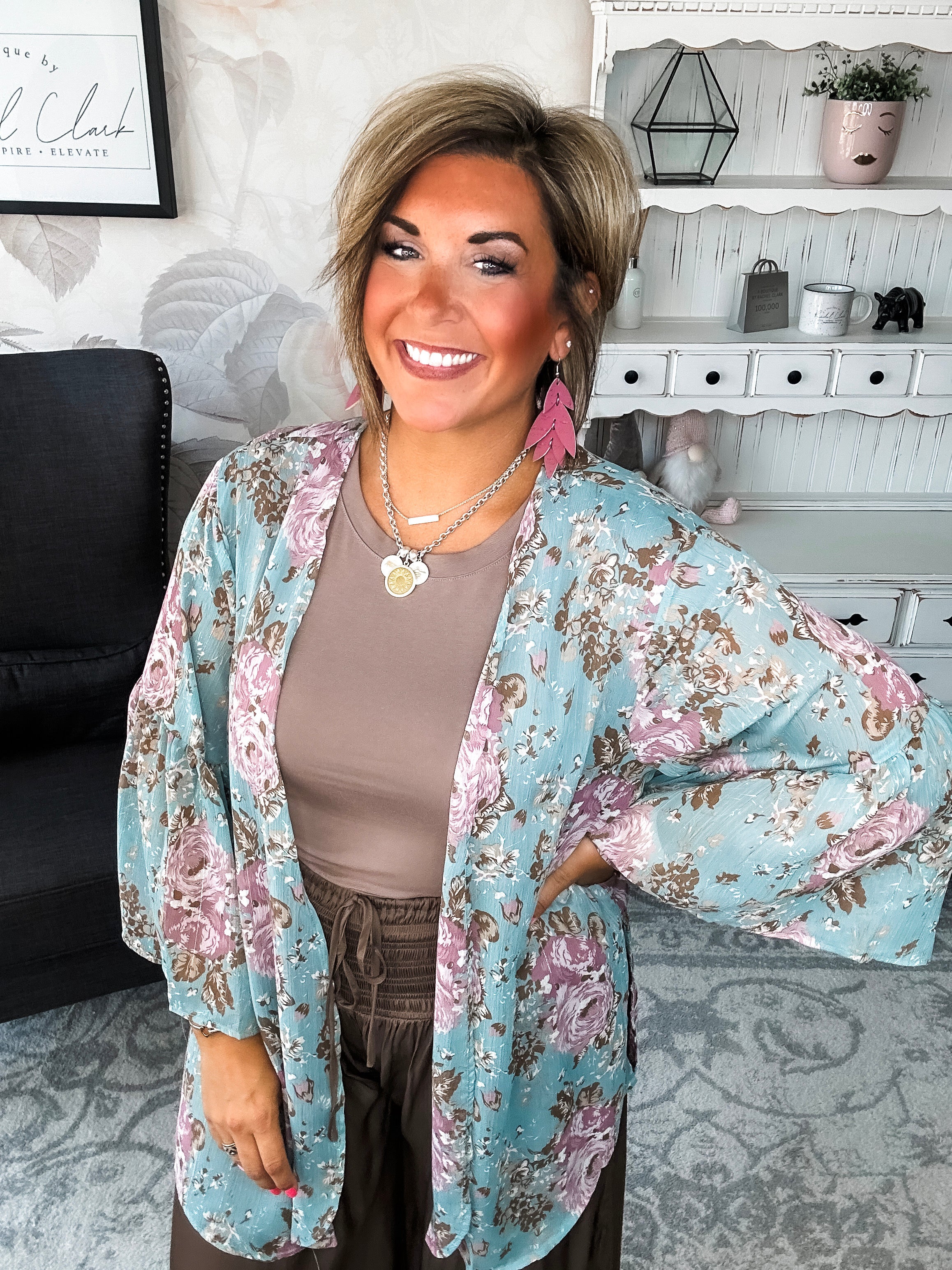 Loving Everyday Floral Kimono