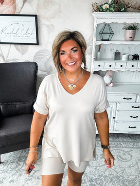 Waiting For You Lounge Set - Sand Beige