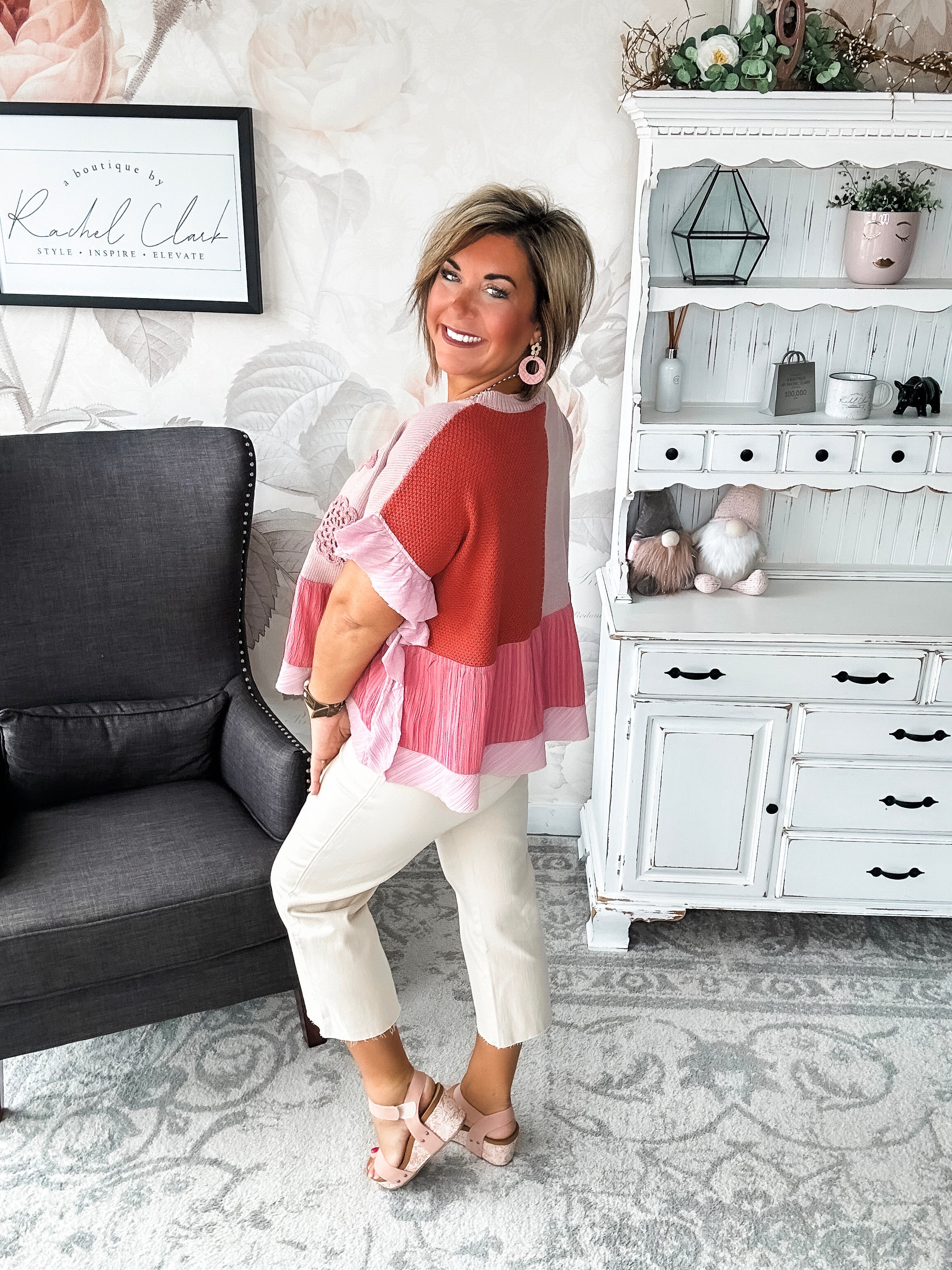 Don't Wanna Go Home Patchwork Sweater
