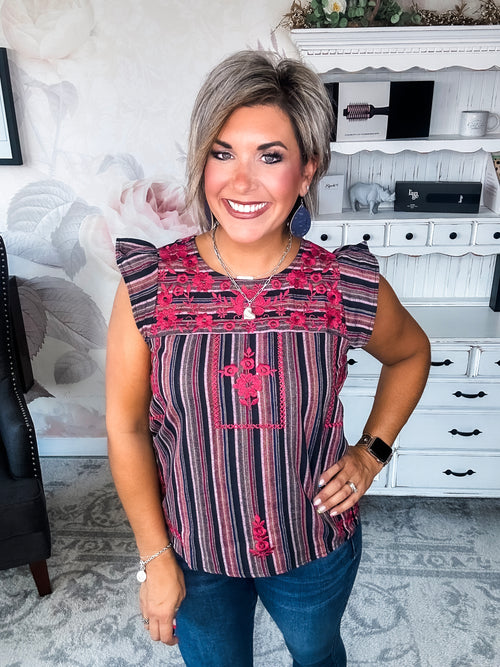 Falling Down Like Pieces Blouse