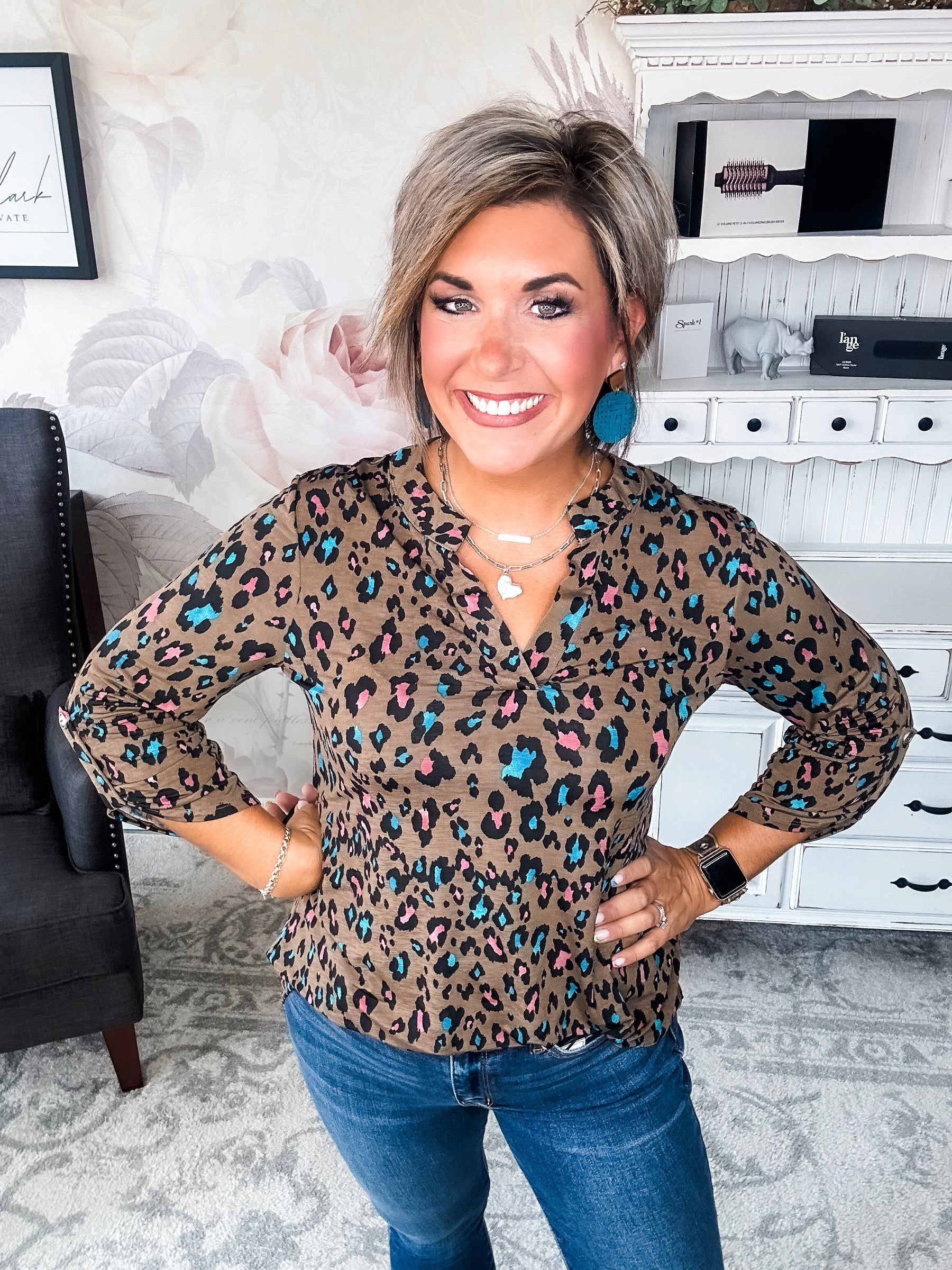 Figure It Out Top - Mocha Multi