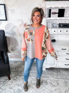 Most Epic Tunic Top - Coral Combo