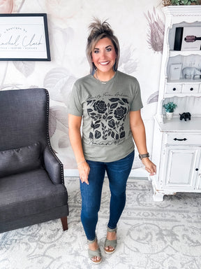 Beauty From the Ashes Graphic Tee - Olive