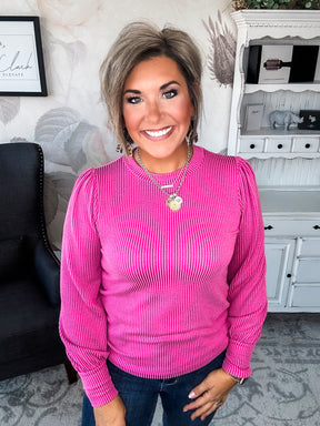 Share My Secret Pullover - Magenta