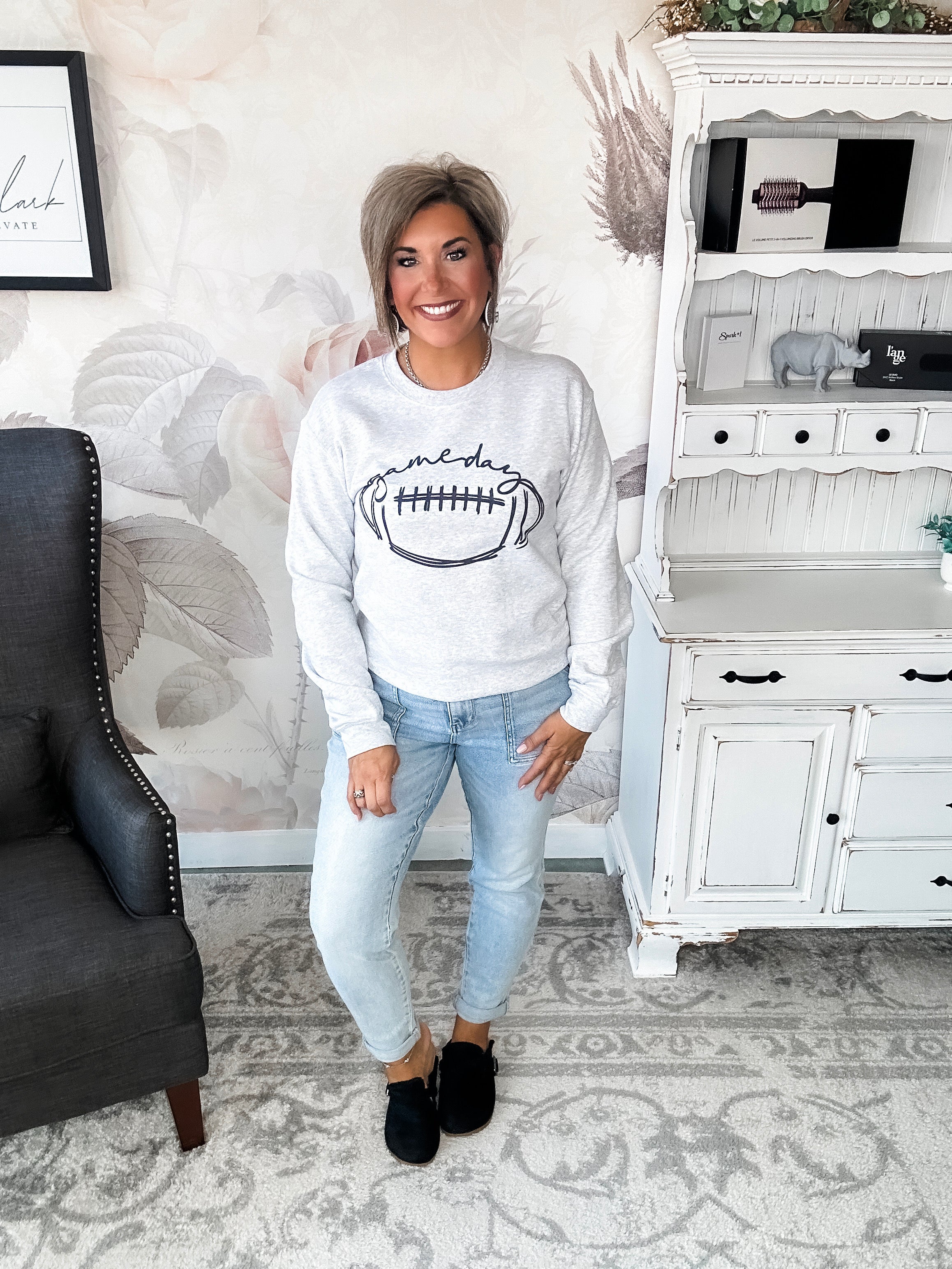 Football Gameday Scribble Sweatshirt