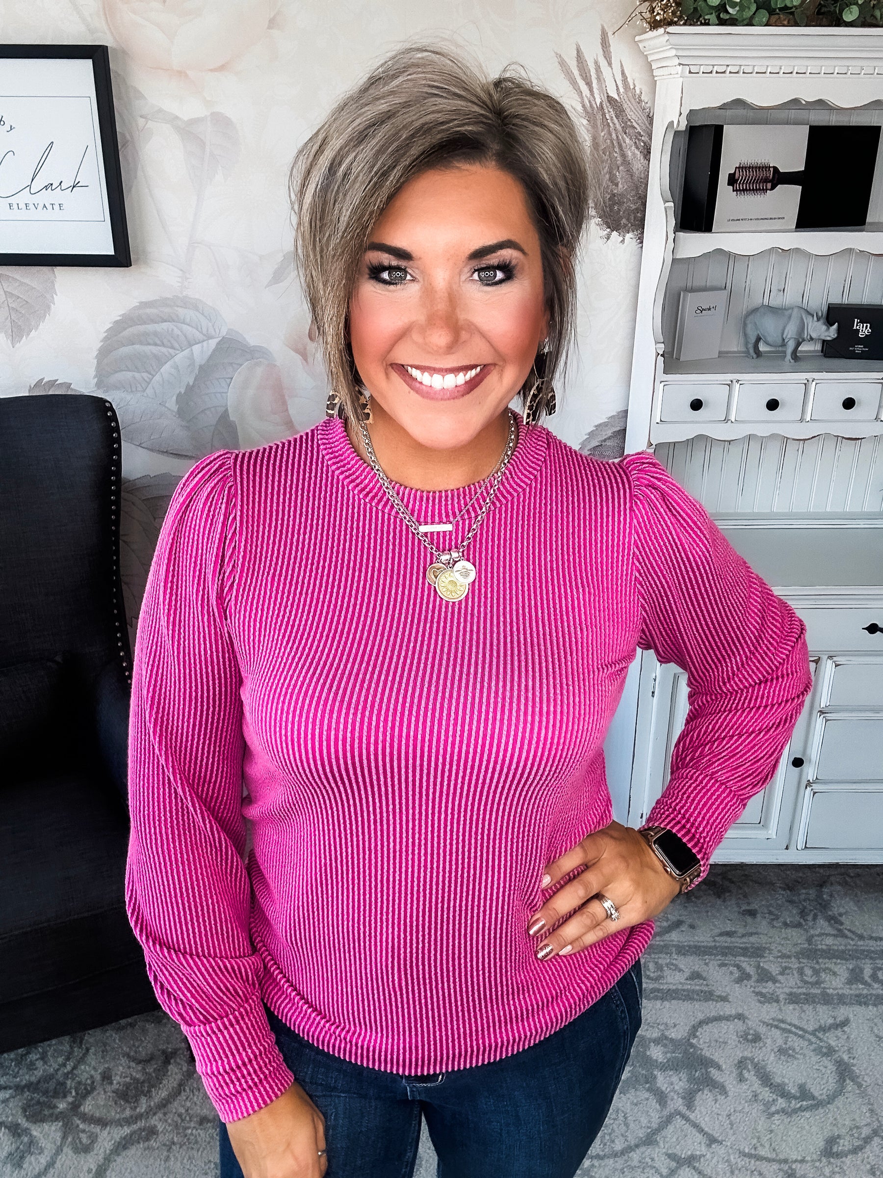 Share My Secret Pullover - Magenta