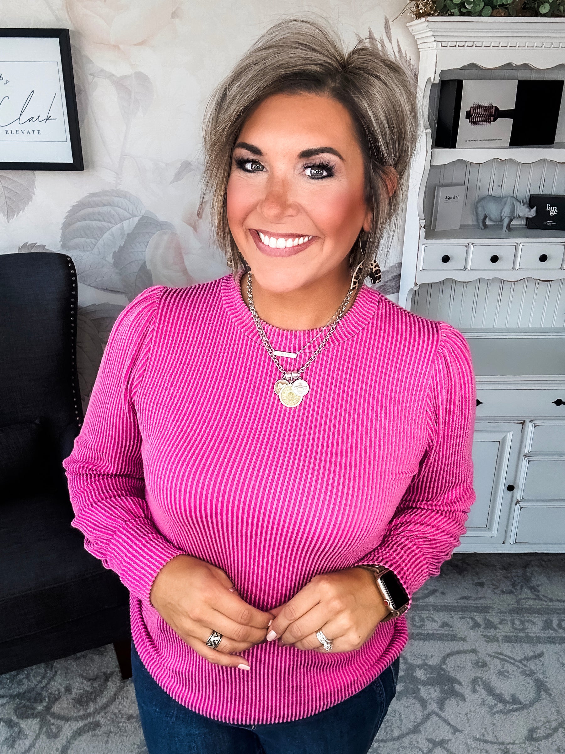 Share My Secret Pullover - Magenta