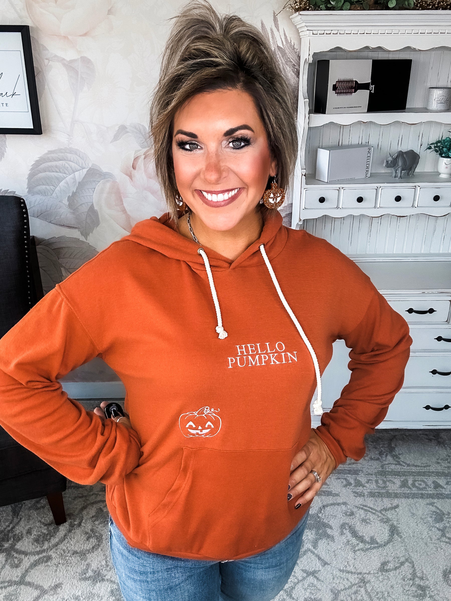 Ampersand Avenue University Hoodie - Hello Pumpkin