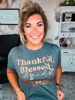 Thankful & Blessed Graphic Tee