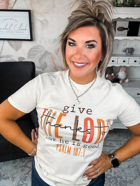 Give Thanks To The Lord Graphic Tee