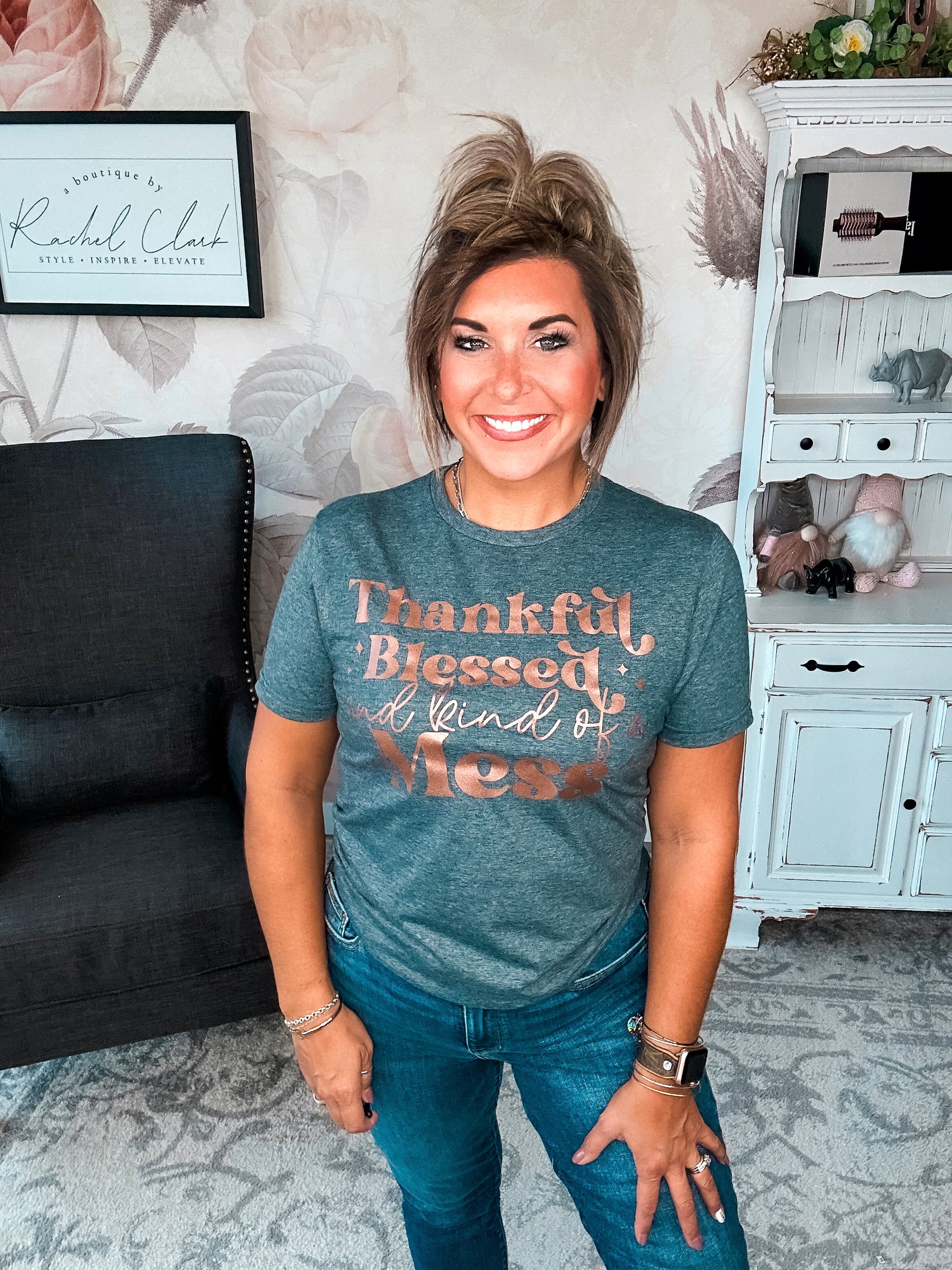 Thankful & Blessed Graphic Tee