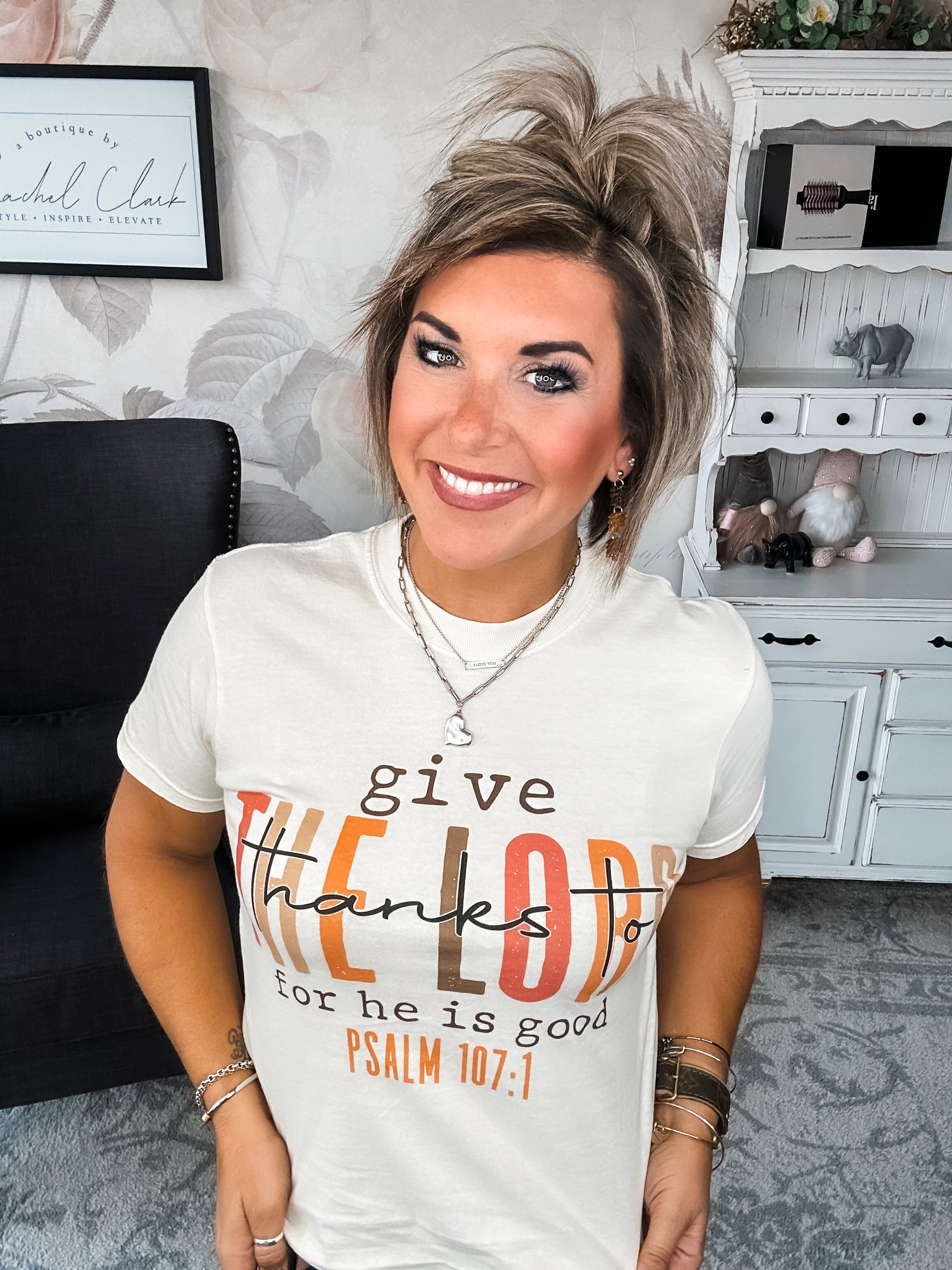 Give Thanks To The Lord Graphic Tee