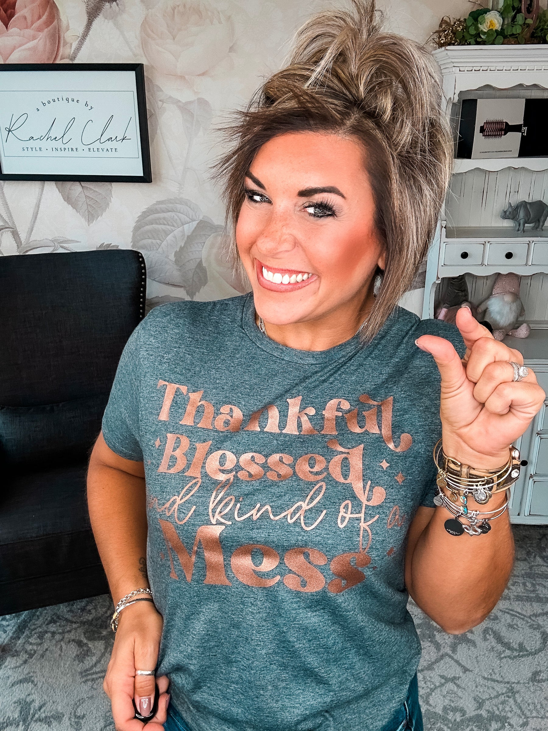 Thankful & Blessed Graphic Tee