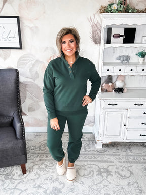 Ampersand Avenue Never Better Joggers - Forest Green