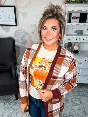 Fall Floral Pumpkin Graphic Tee