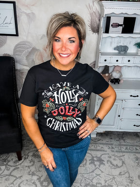 Holly Jolly Christmas Graphic Tee