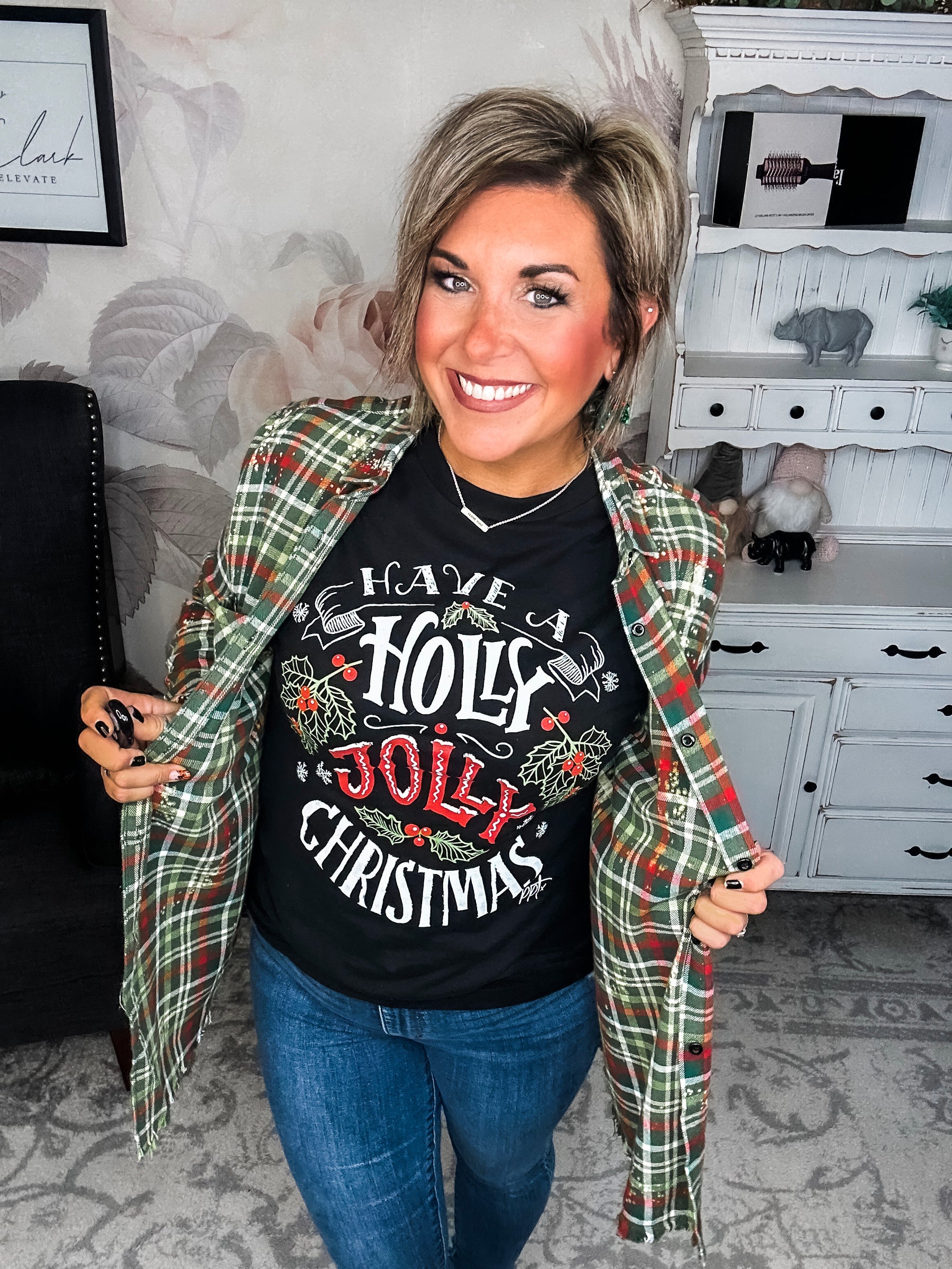 Holly Jolly Christmas Graphic Tee