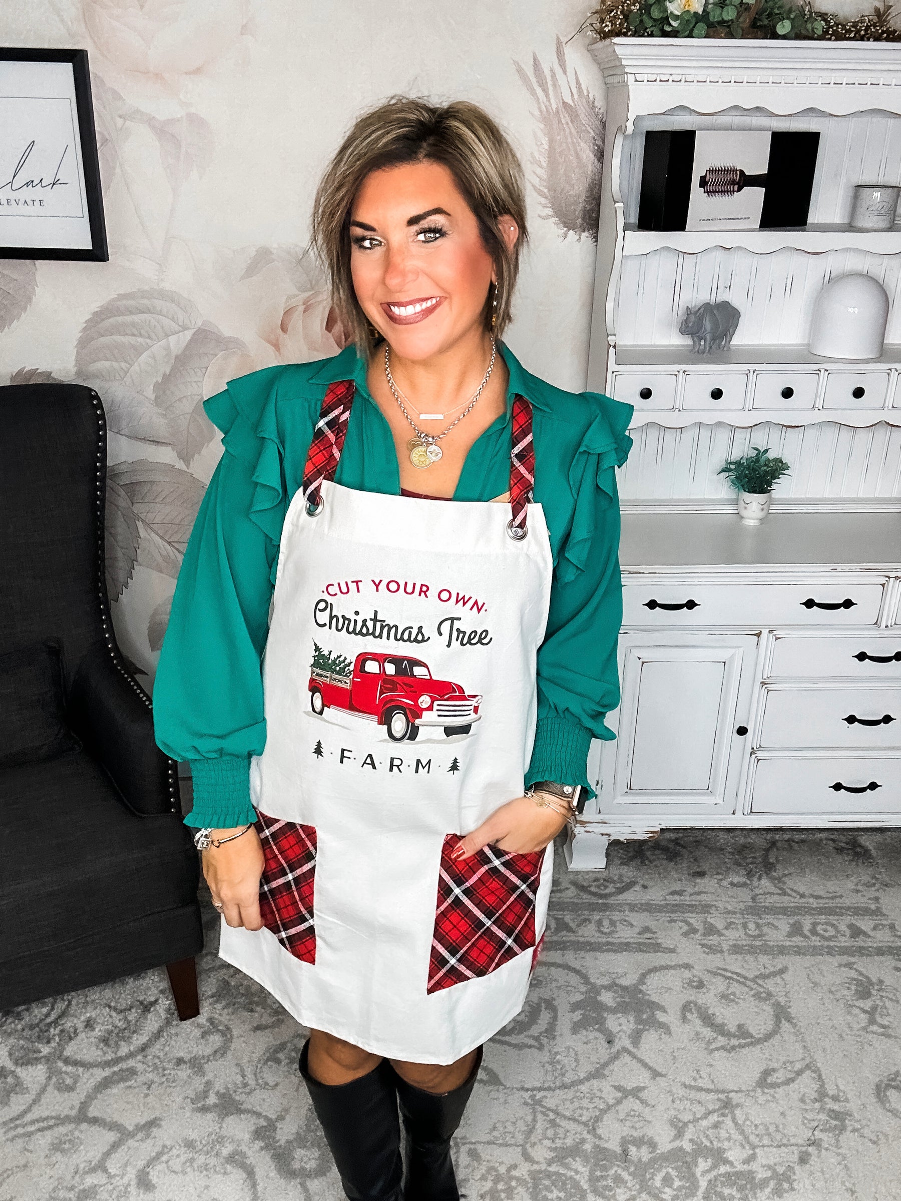 Christmas Tree Farm Apron