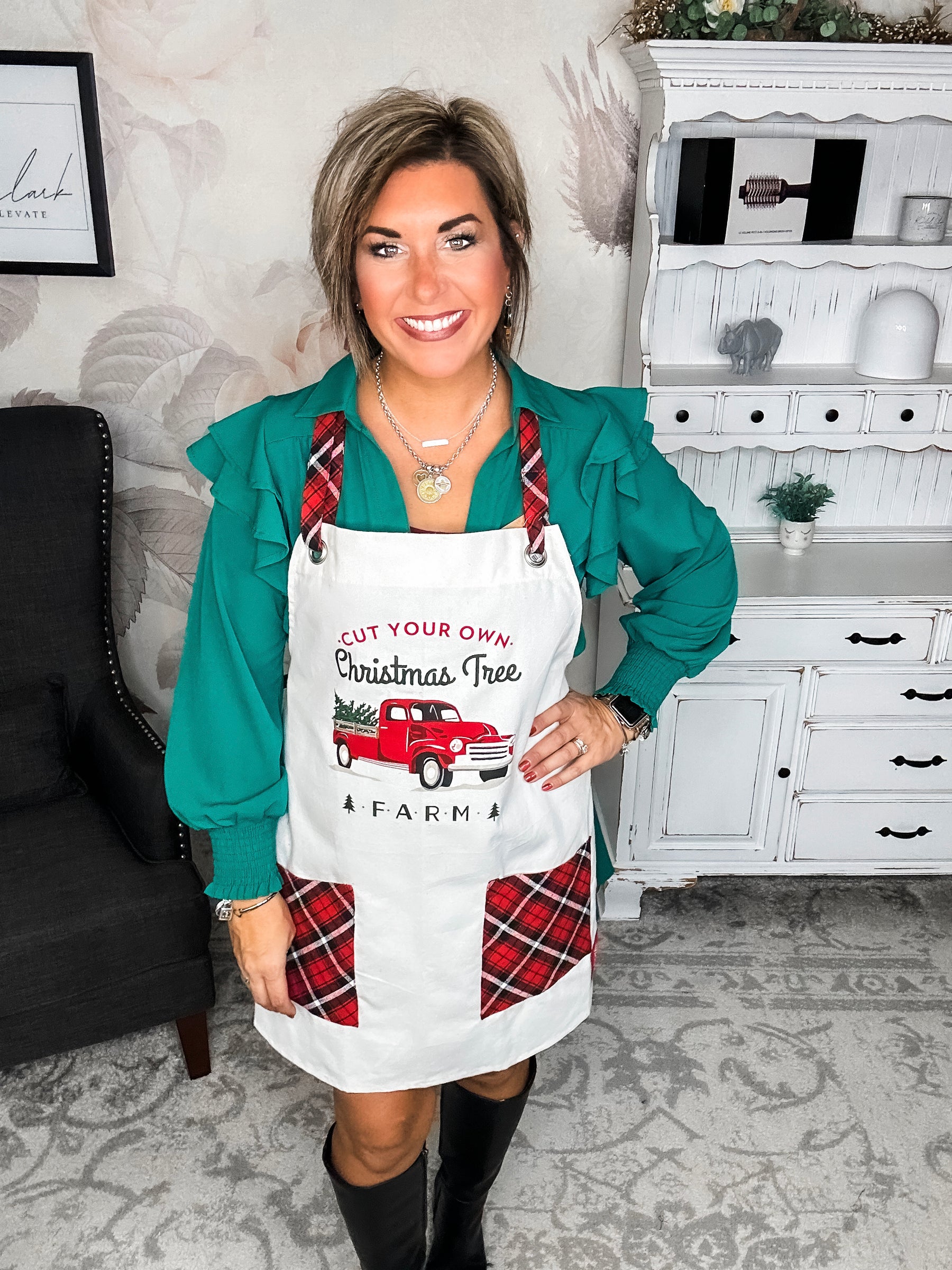 Christmas Tree Farm Apron