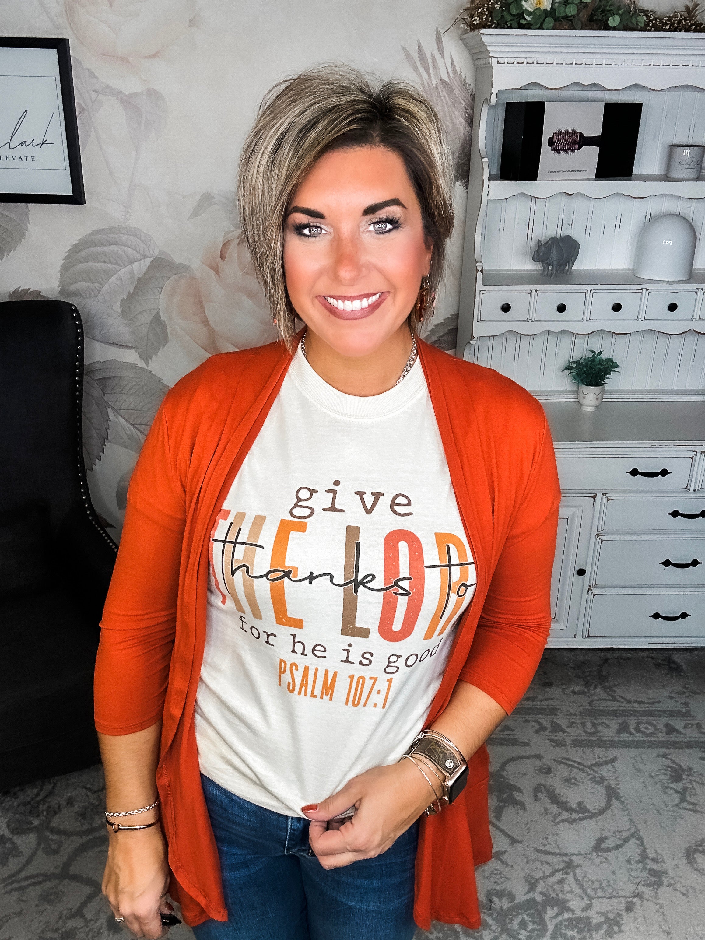 Give Thanks To The Lord Graphic Tee