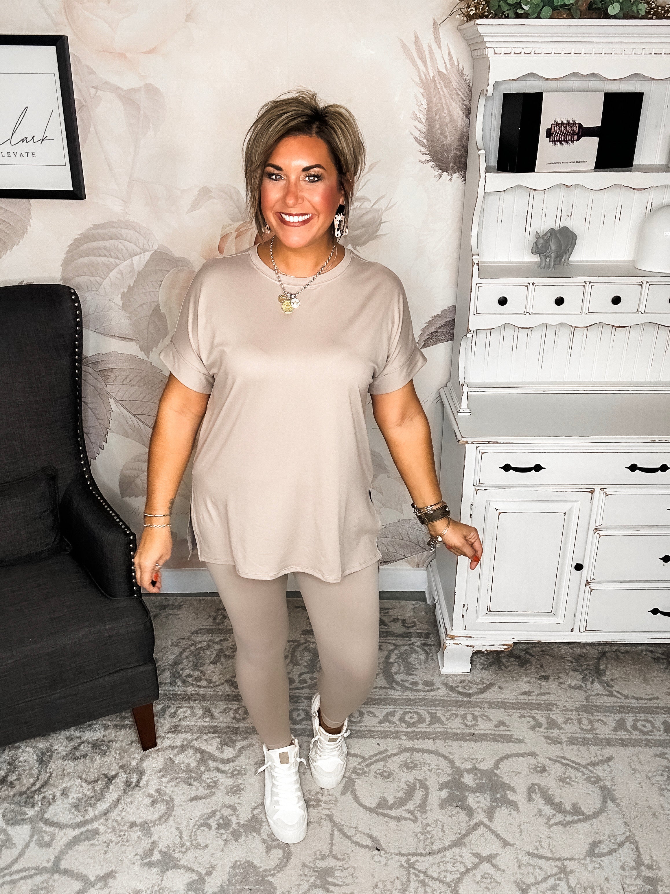 What You've Been Waiting For Lounge Set - Ash Mocha
