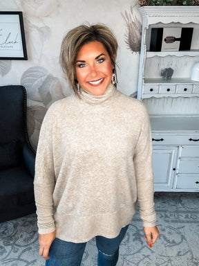 BLACK FRIDAY EXCLUSIVE! - Not Done Yet Turtleneck Sweater - Mocha