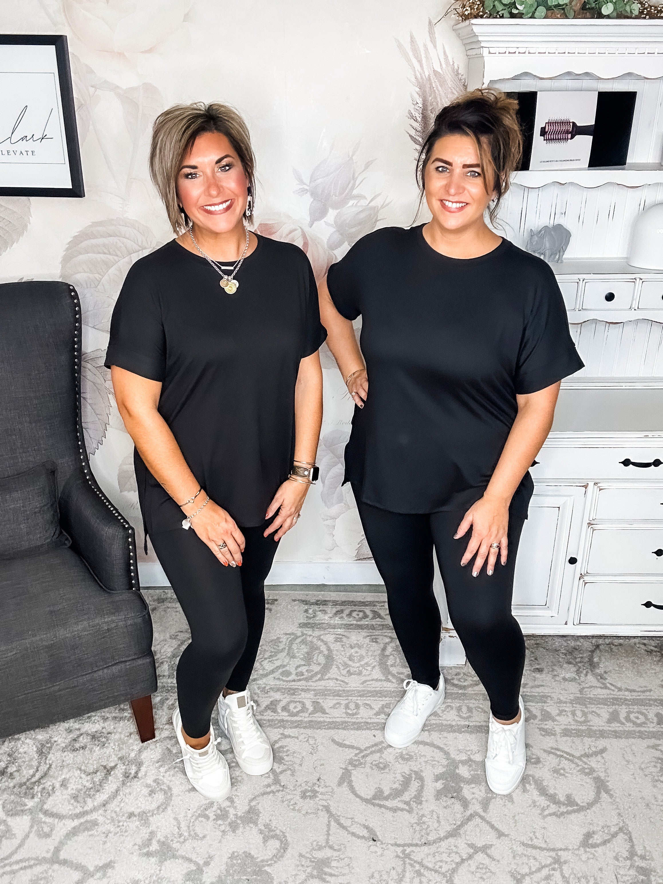 What You've Been Waiting For Lounge Set - Black