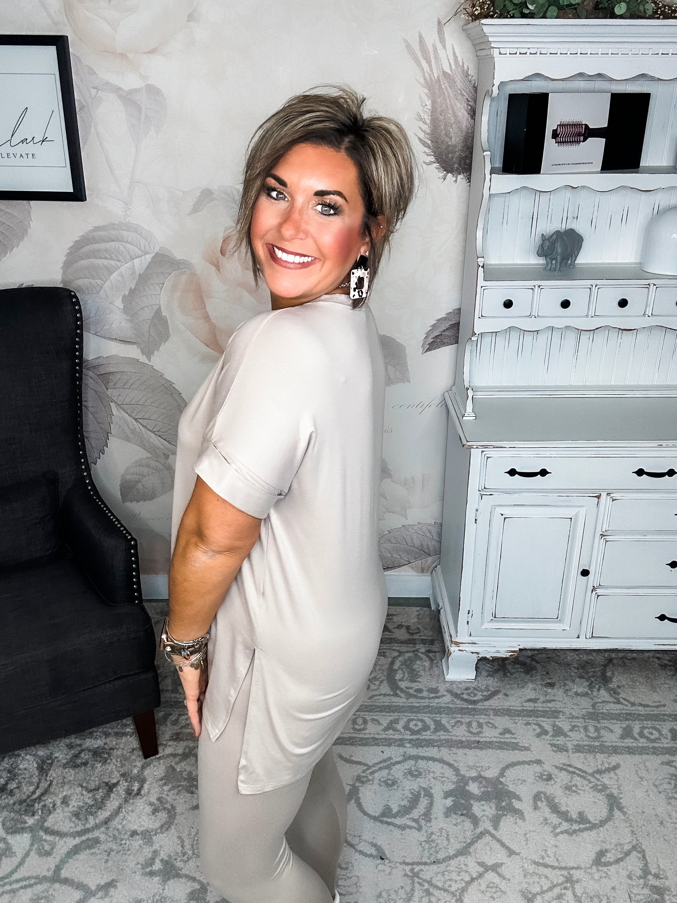 What You've Been Waiting For Lounge Set - Ash Mocha