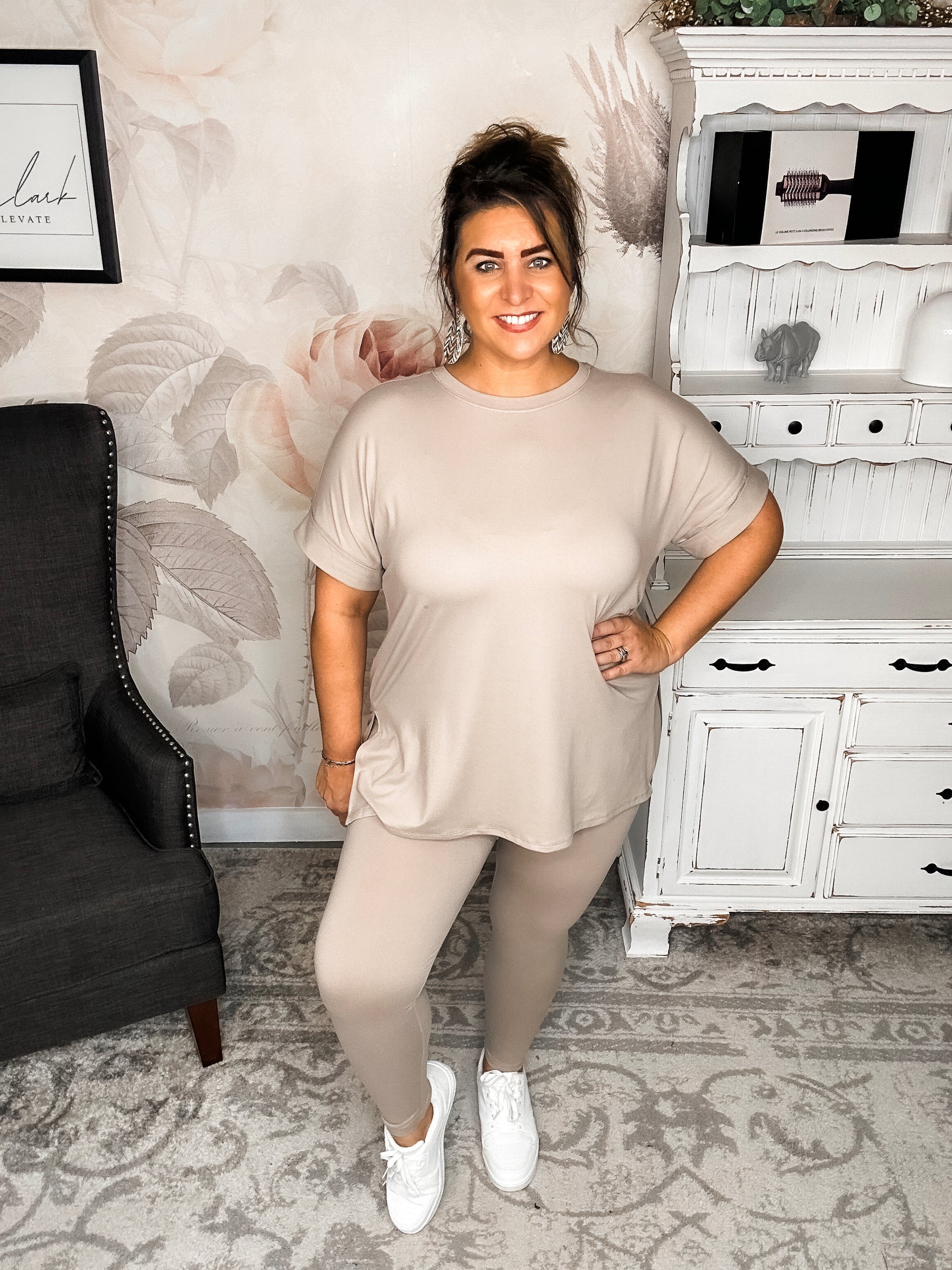 BLACK FRIDAY EXCLUSIVE! - What You've Been Waiting For Loungewear Set - Ash Mocha