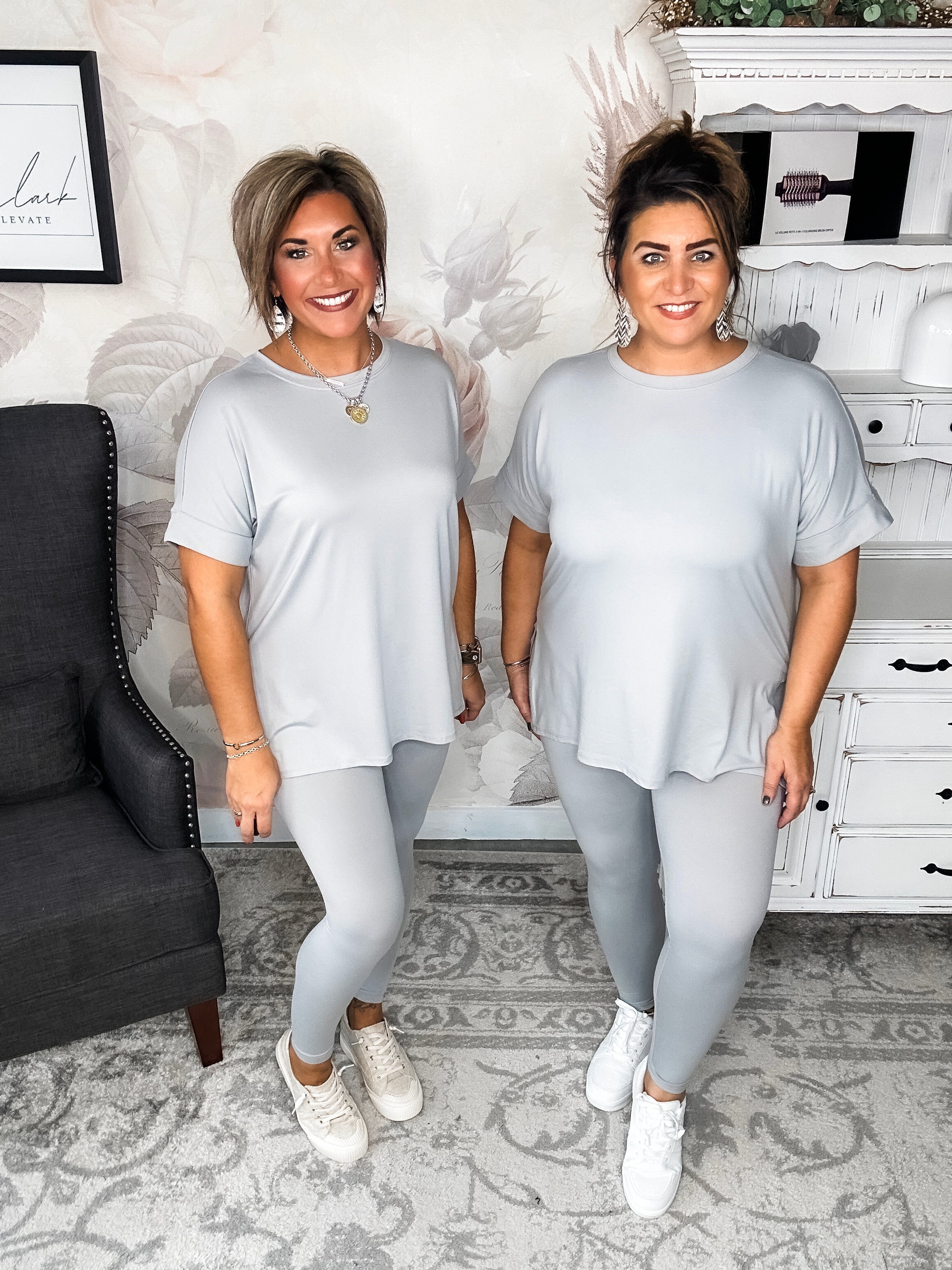 What You've Been Waiting For Lounge Set - Light Grey
