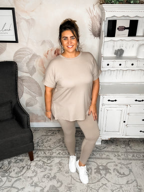 BLACK FRIDAY EXCLUSIVE! - What You've Been Waiting For Loungewear Set - Ash Mocha