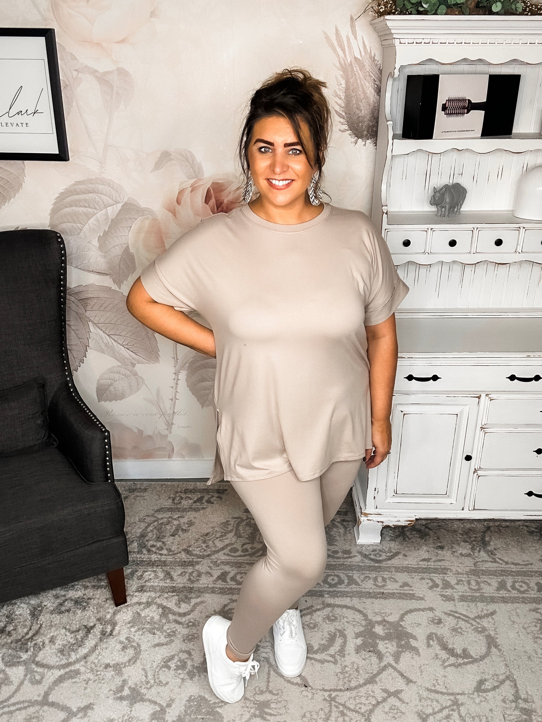 BLACK FRIDAY EXCLUSIVE! - What You've Been Waiting For Loungewear Set - Ash Mocha