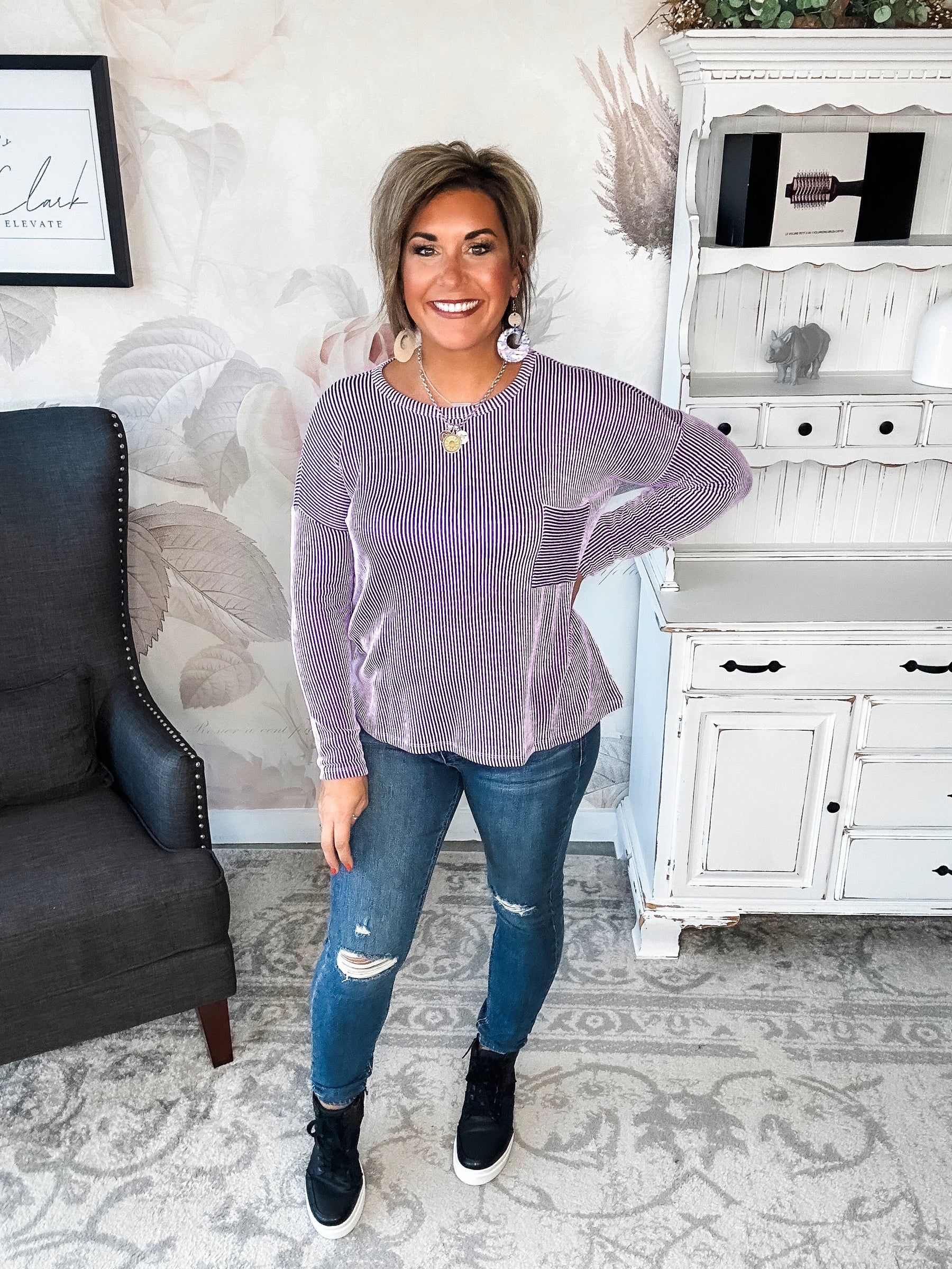 BLACK FRIDAY EXCLUSIVE! - Into The Night Pullover - Violet