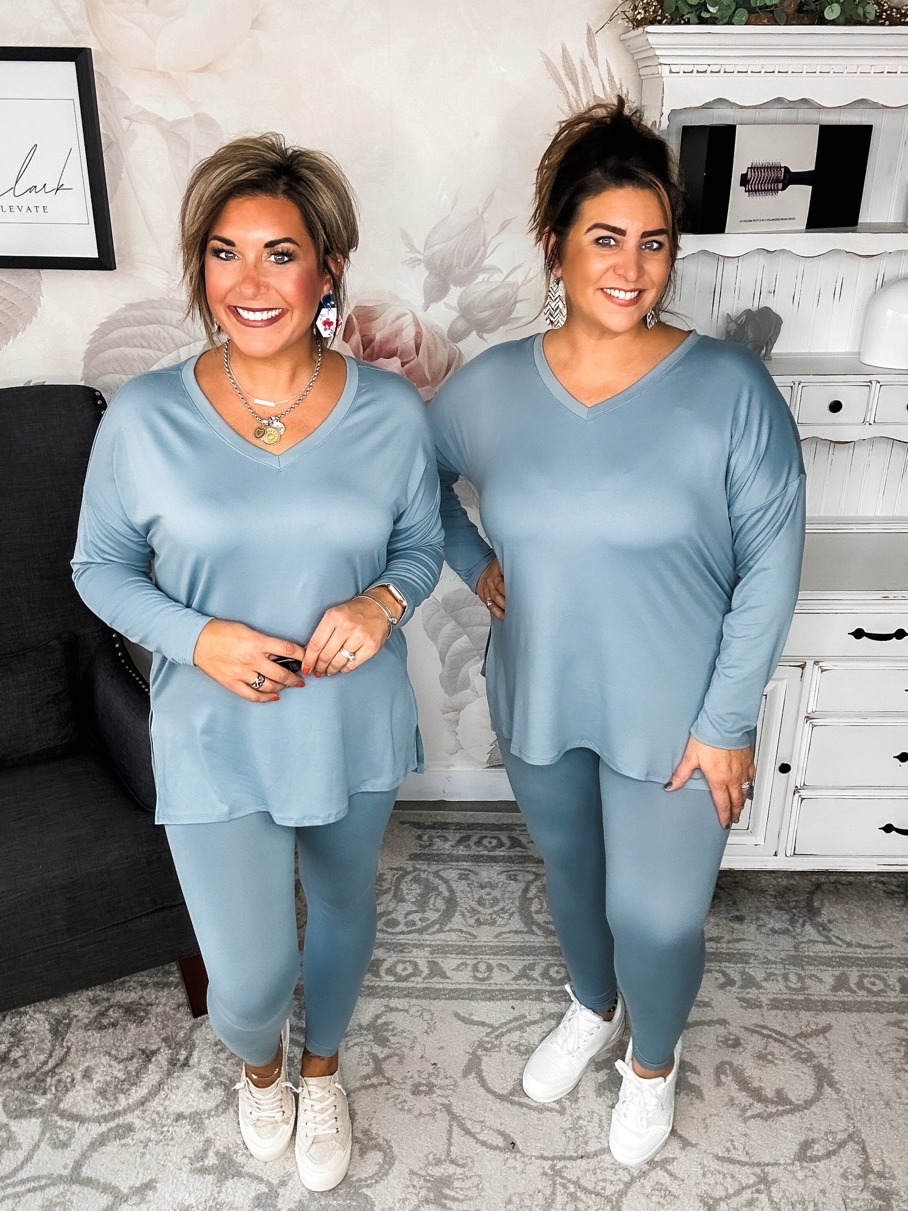 BLACK FRIDAY EXCLUSIVE! - You Can't Resist This Loungewear Set - Blue Grey