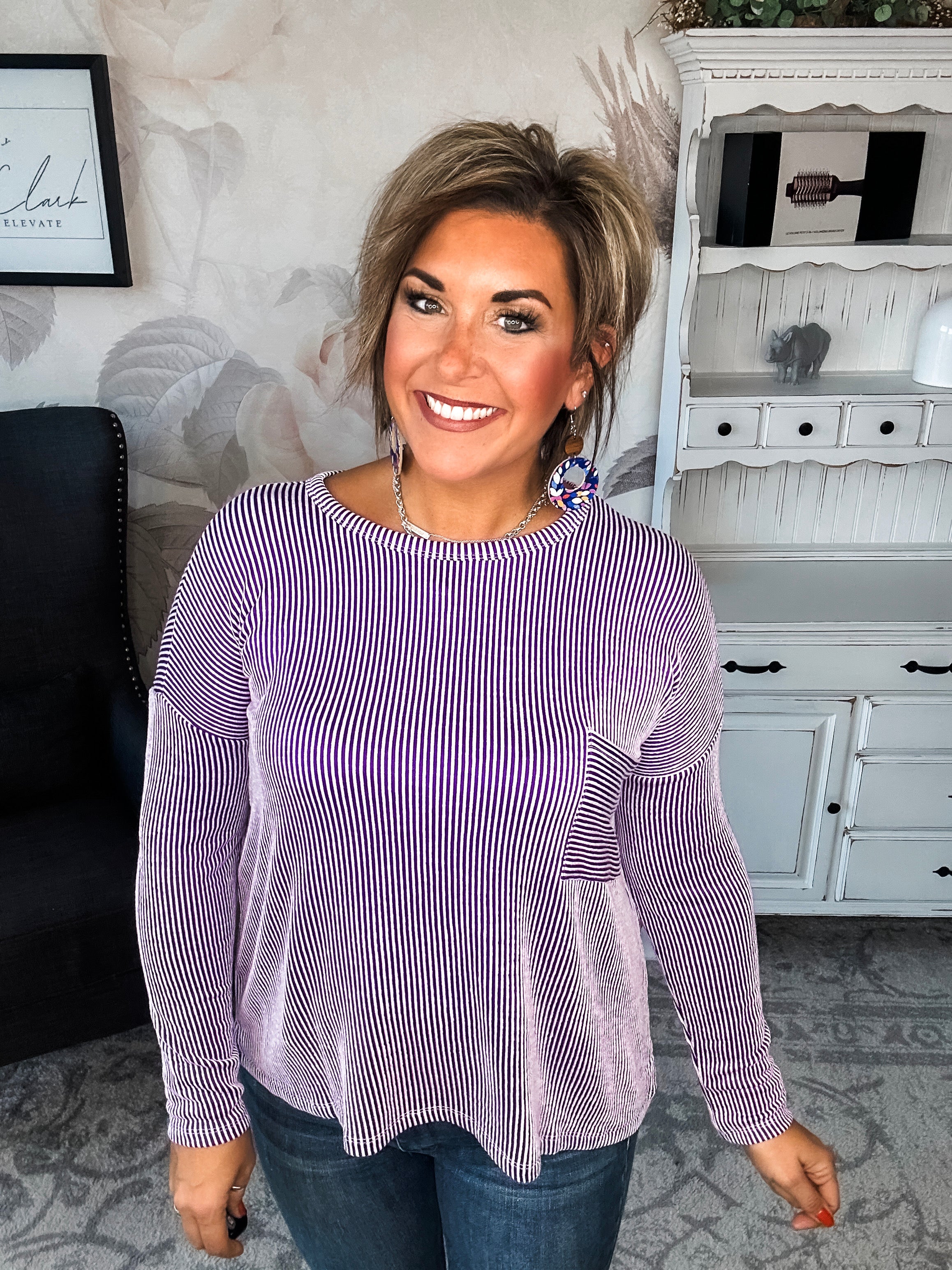 Into The Night Pullover - Violet