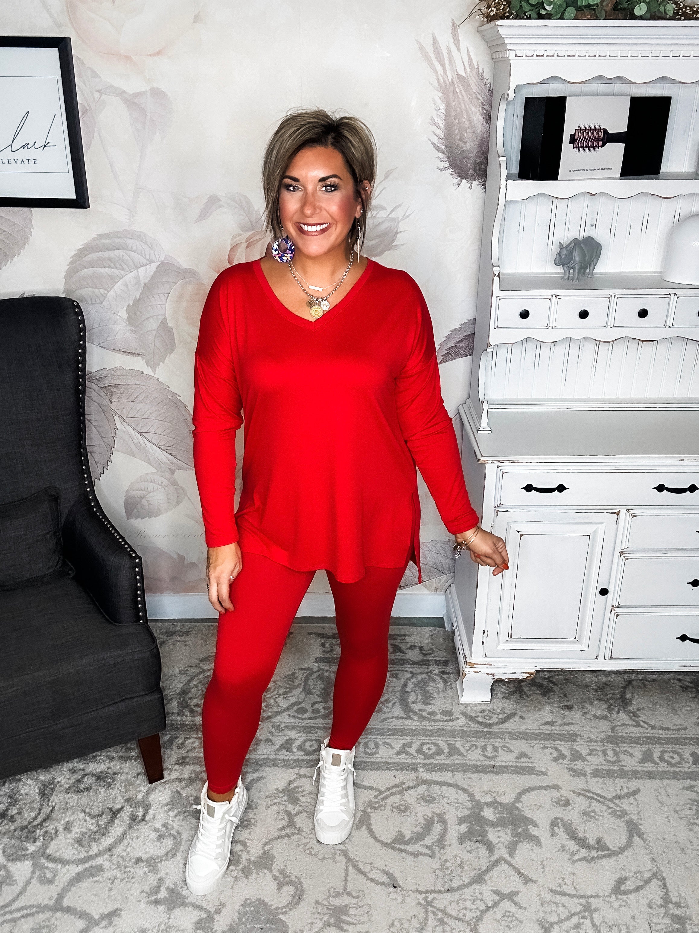 You Can't Resist This Lounge Set - Ruby