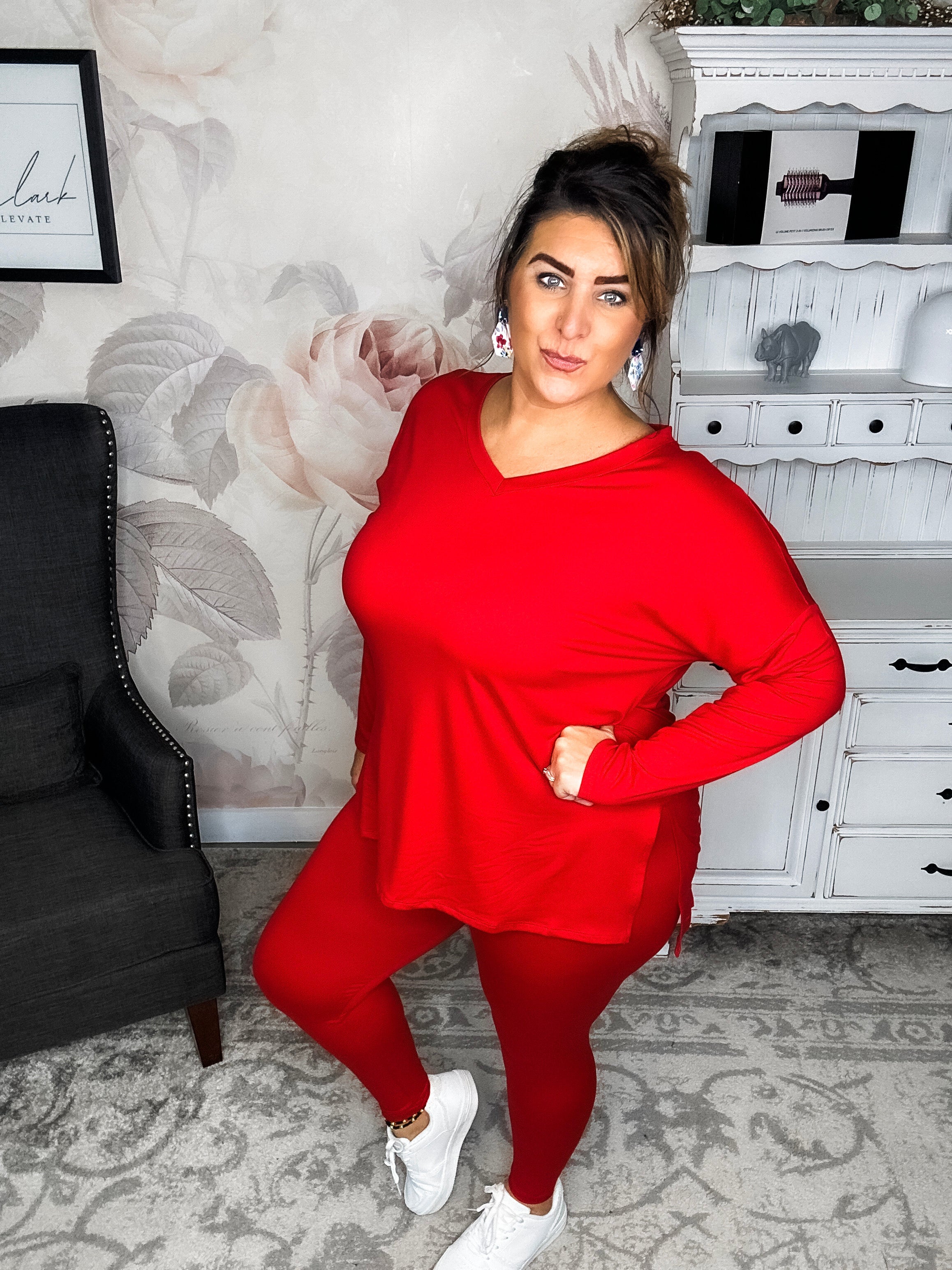 You Can't Resist This Lounge Set - Ruby